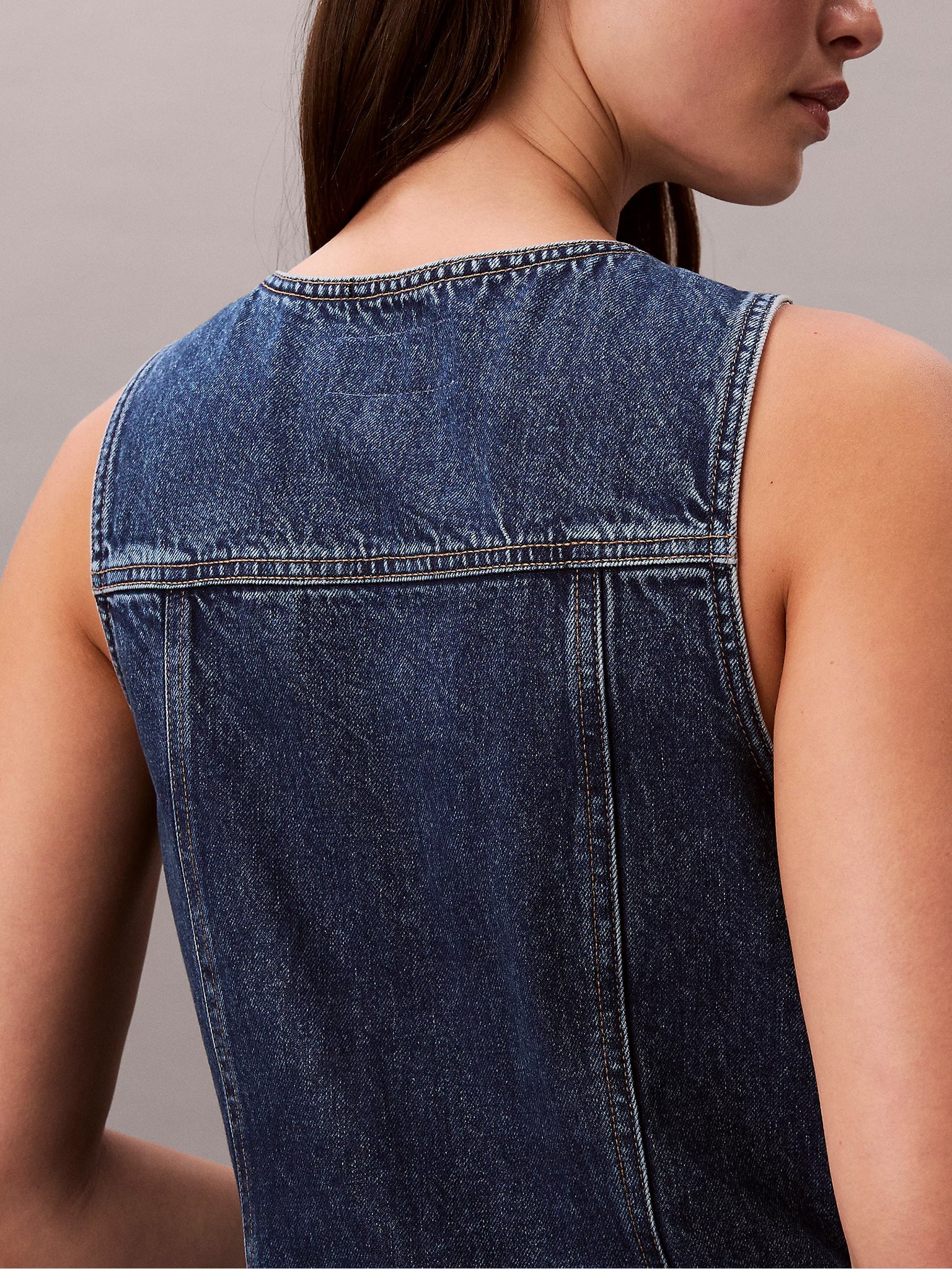 Γυναικείο φόρεμα τζιν WHS SLVLS MINI TRUCKER DRESS LV047F761G0LX | LV047F761G0LX