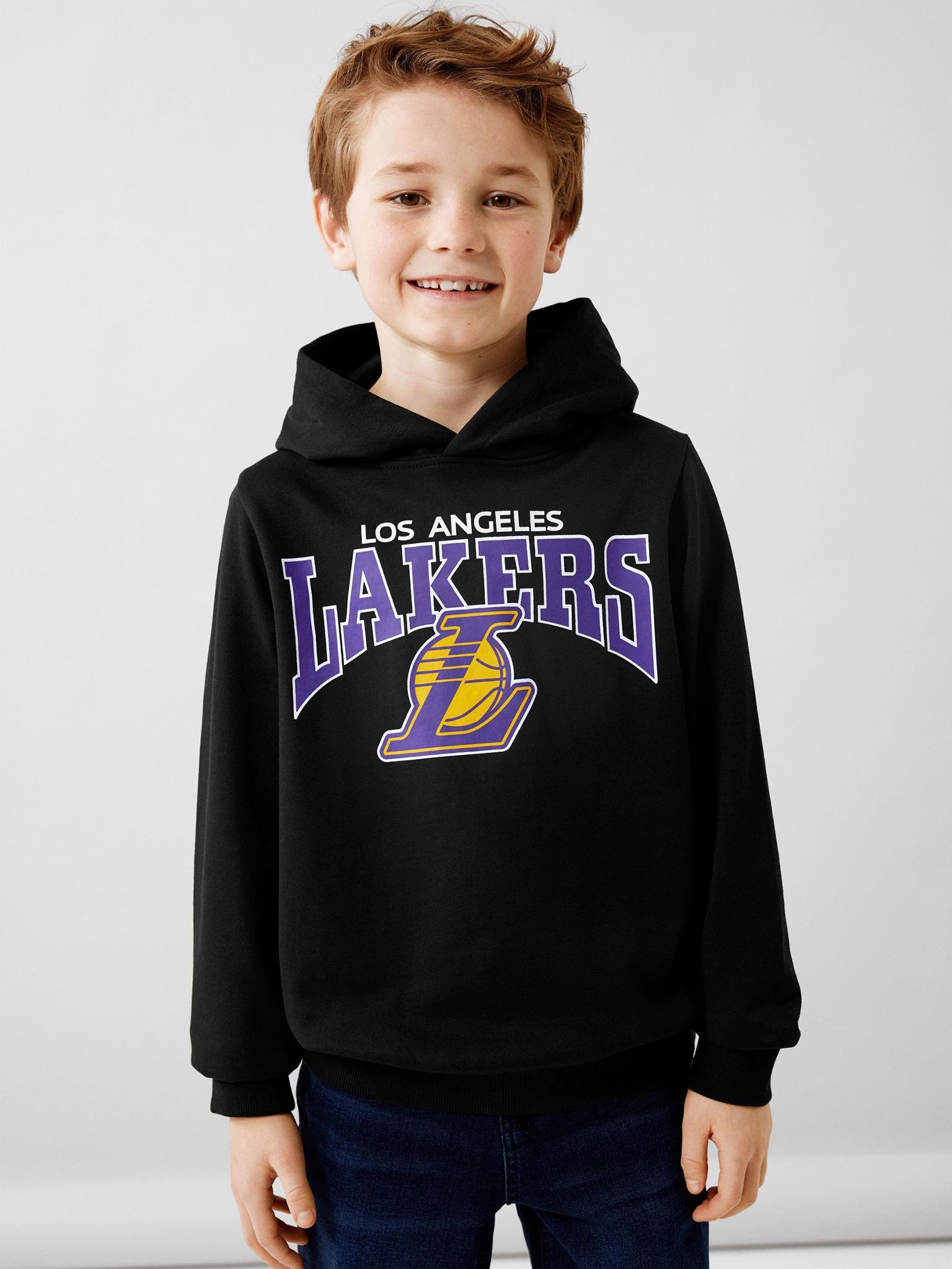 Εφηβική μπλούζα φούτερ  NKMJACIMA NBA SWEAT WH BRU NOOS 13219299 | 13219299