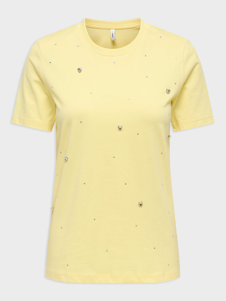 Γυναικείο t-shirt με στρας | 15368933