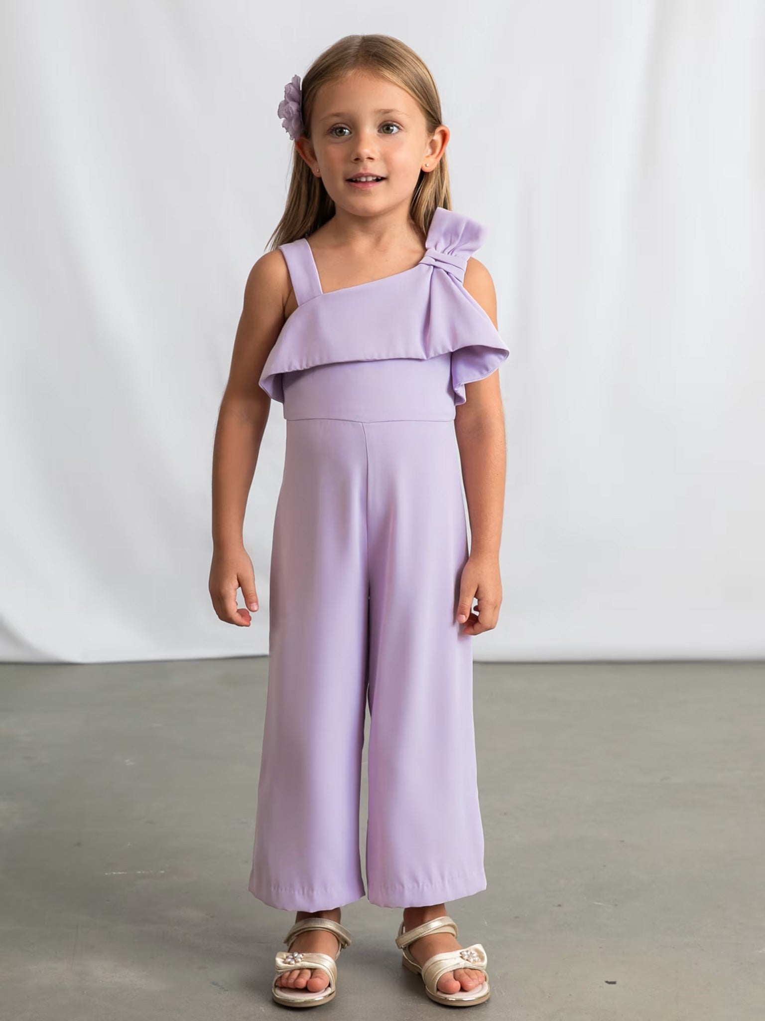 Παιδική ολόσωμη φόρμα κρεπ με φιόγκο | 26-03892-052