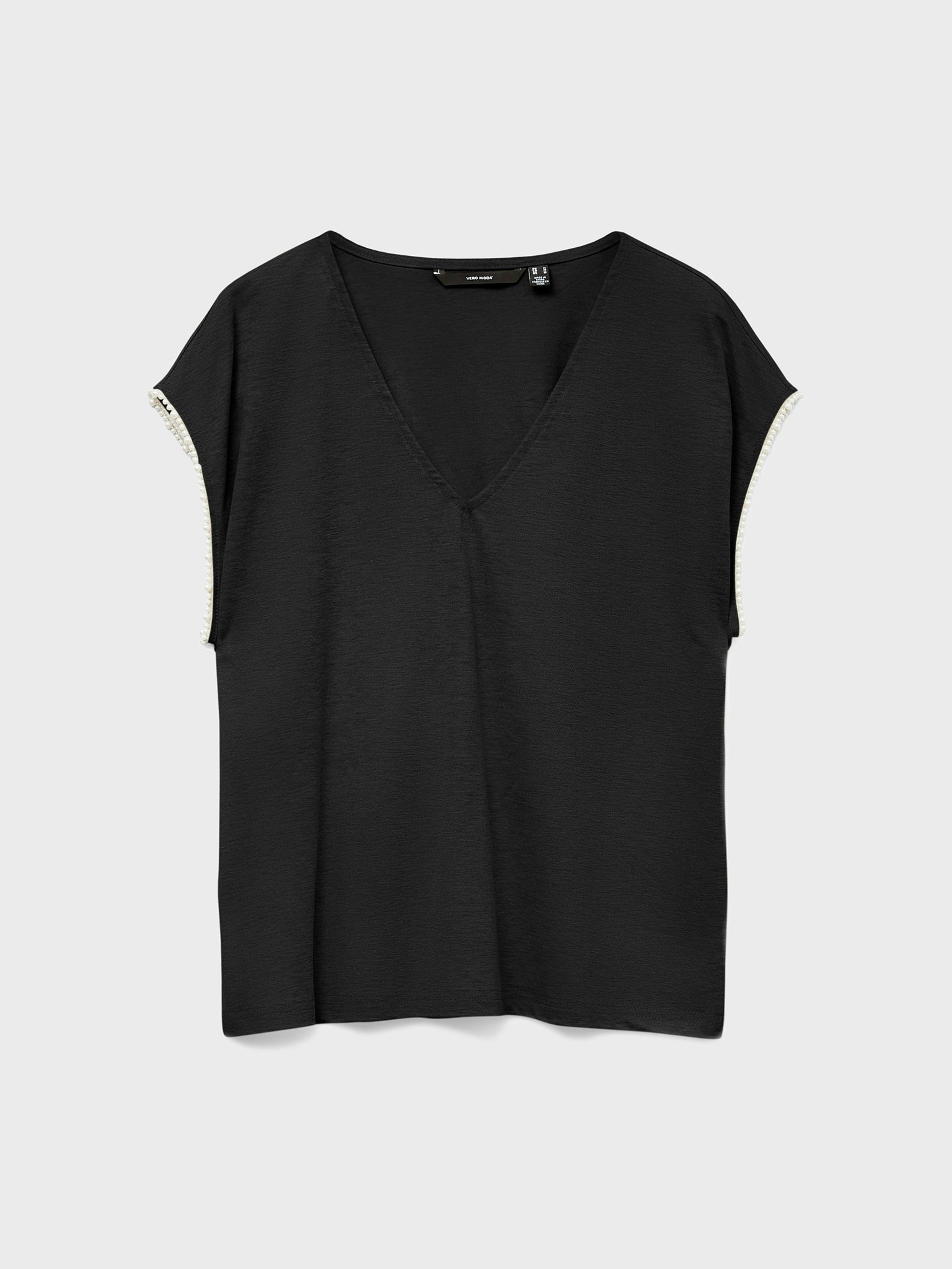 Γυναικεία μπλούζα VMVIPS SS AVA V-NECK TOP JRS 10327099 | 10327099