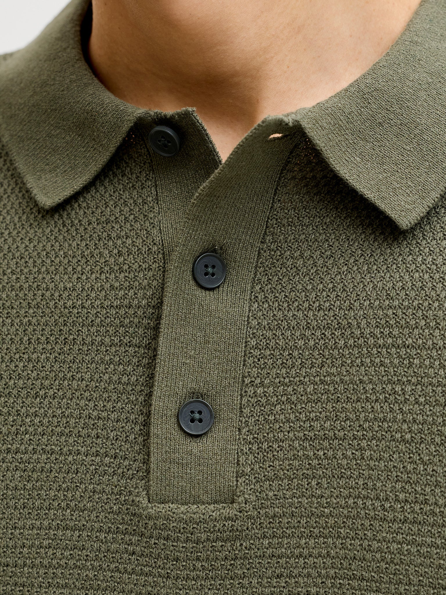 Ανδρικό polo πλεκτό JJEGEORGE KNIT POLO SS SN 12268281 | 12268281