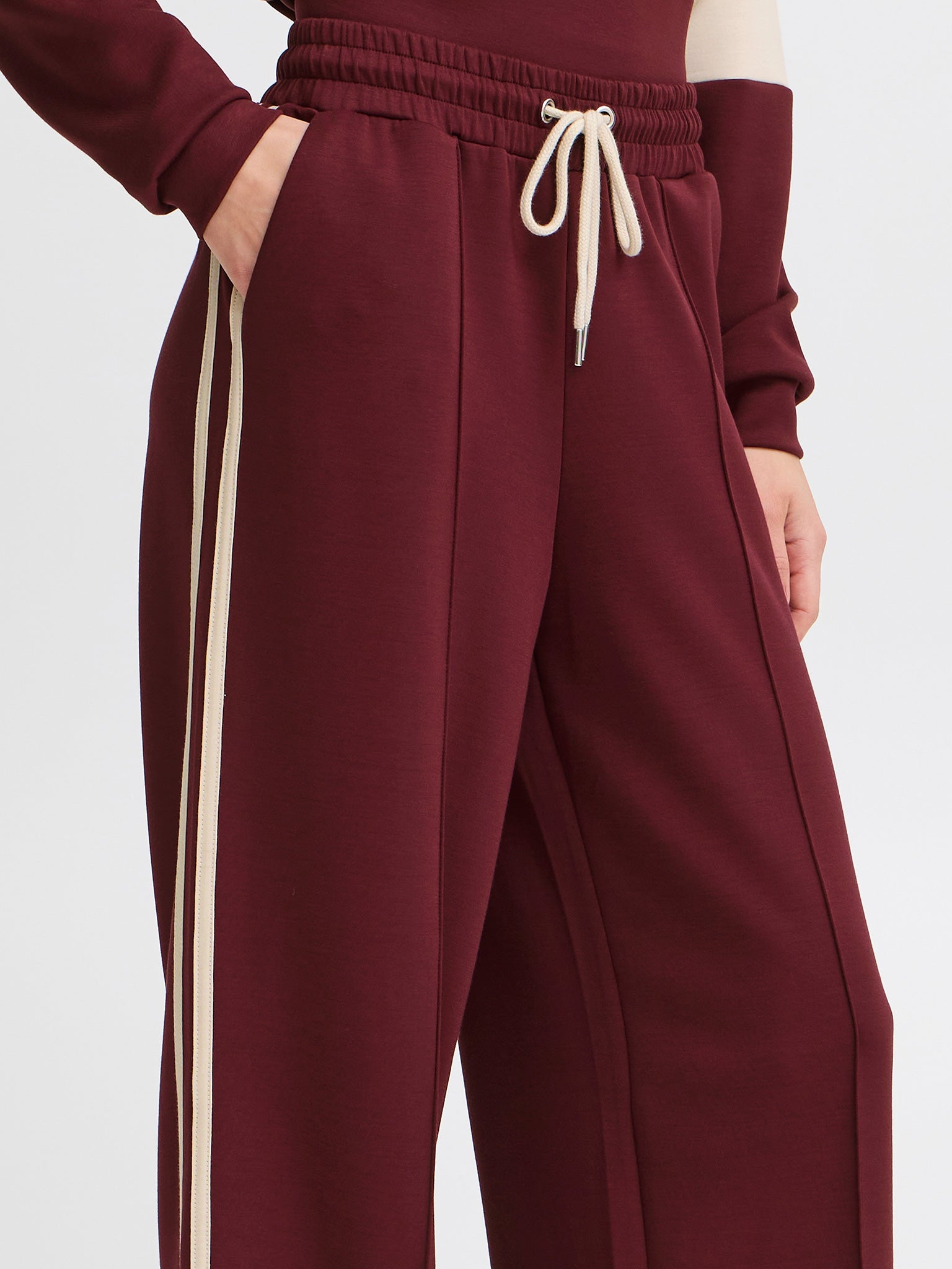 Γυναικείο παντελόνι ισόφαρδο BYPUSTI CONTRAST PANTS 20818053 | 20818053