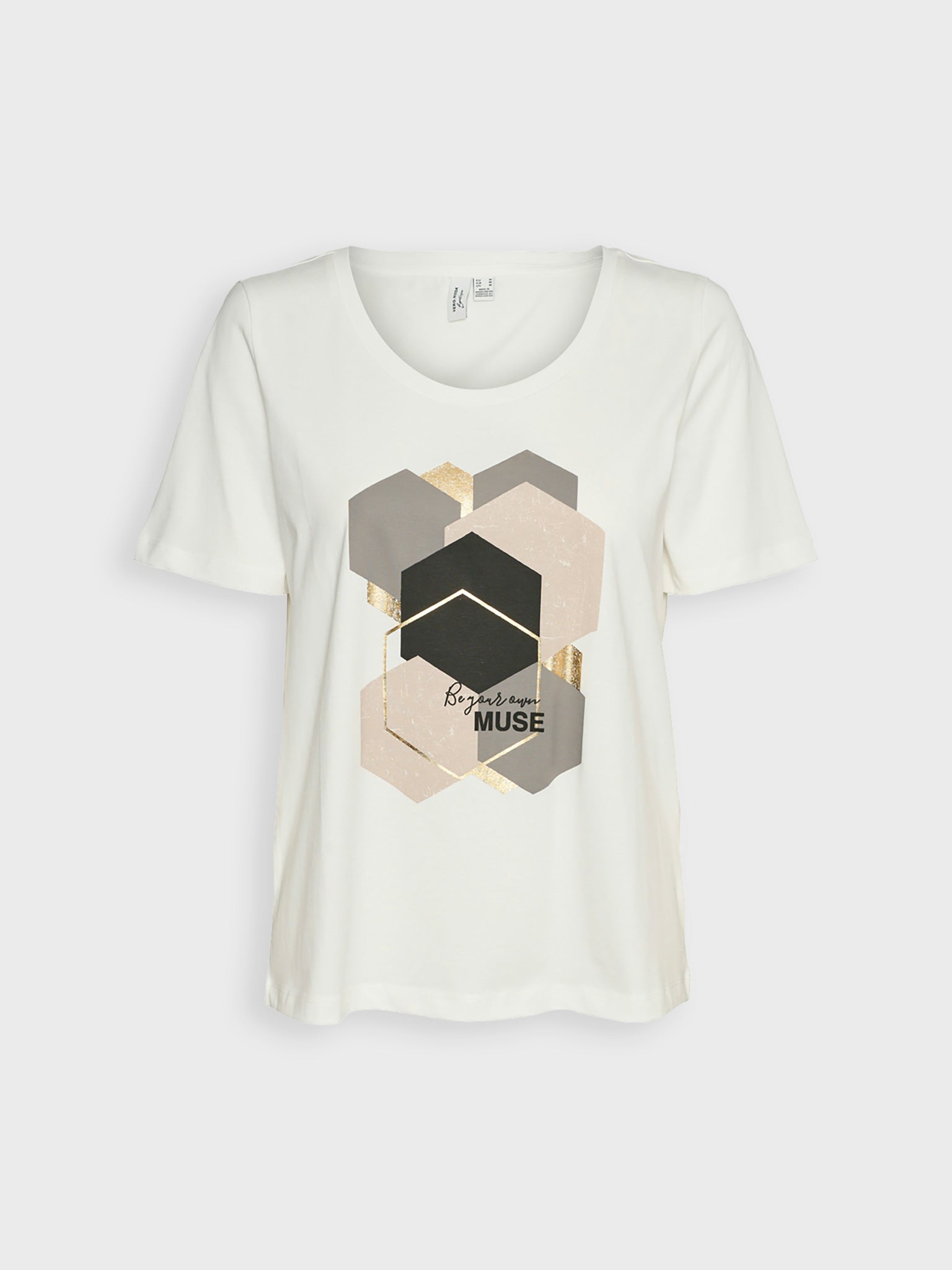 Γυναικείο t-shirt muse in Silver cold VMVISLANA S/S O-NECK T-SHIRT JRS 10323762 | 10323762
