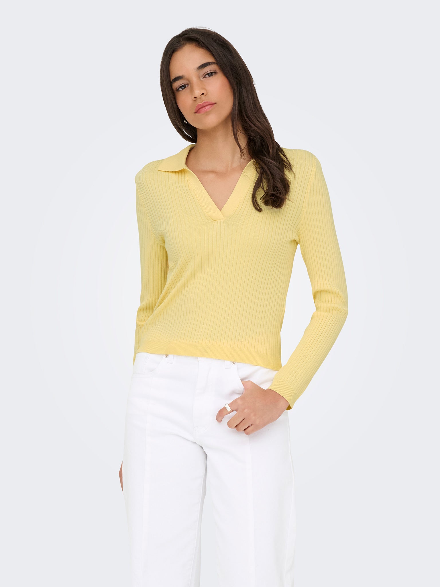 Γυναικεία μπλούζα πλεκτή ONLKAYA LS POLO KNT NOOS 15344841 | 15344841