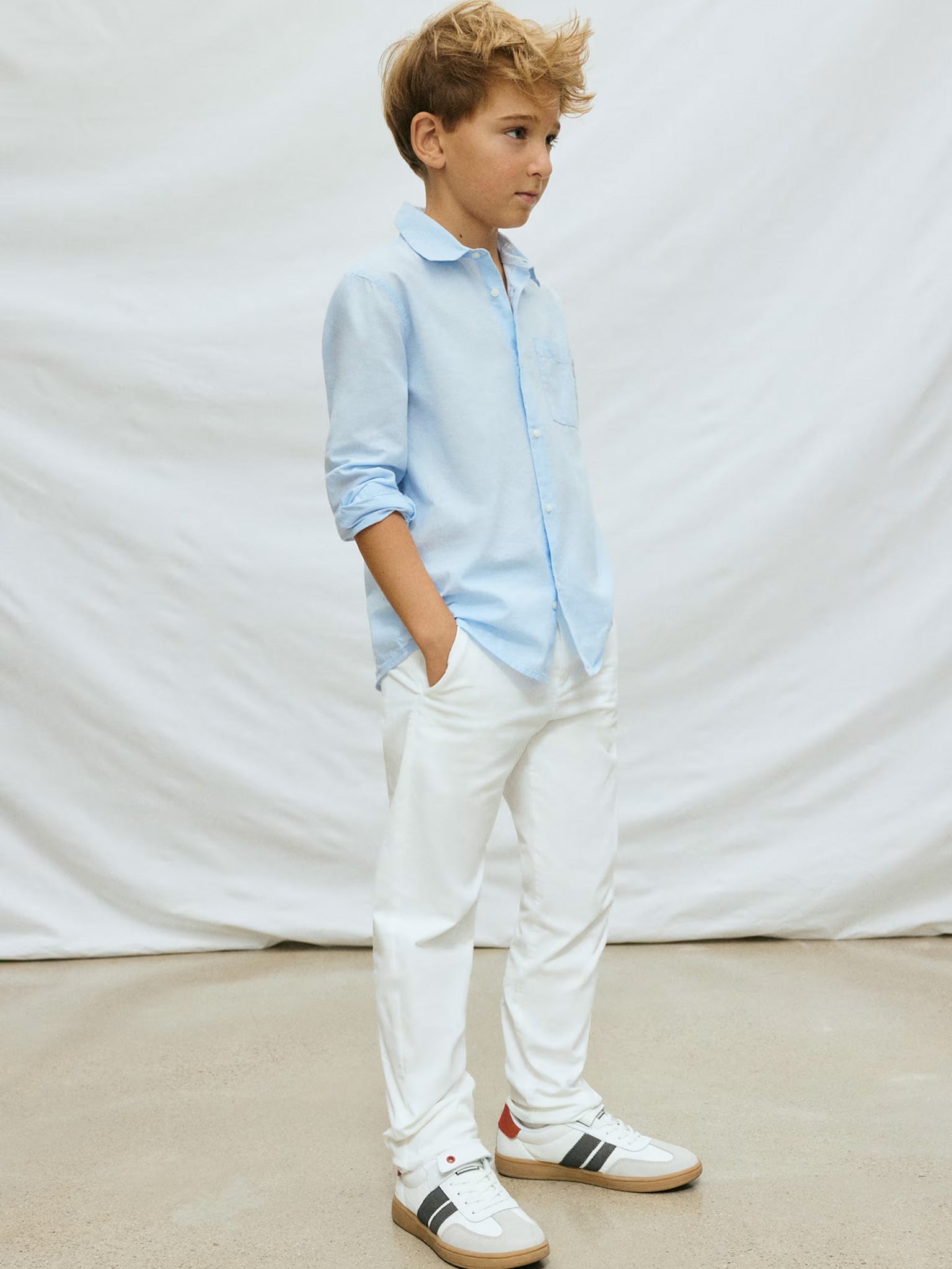 Εφηβικό παντελόνι chino basic | 26-00530-030