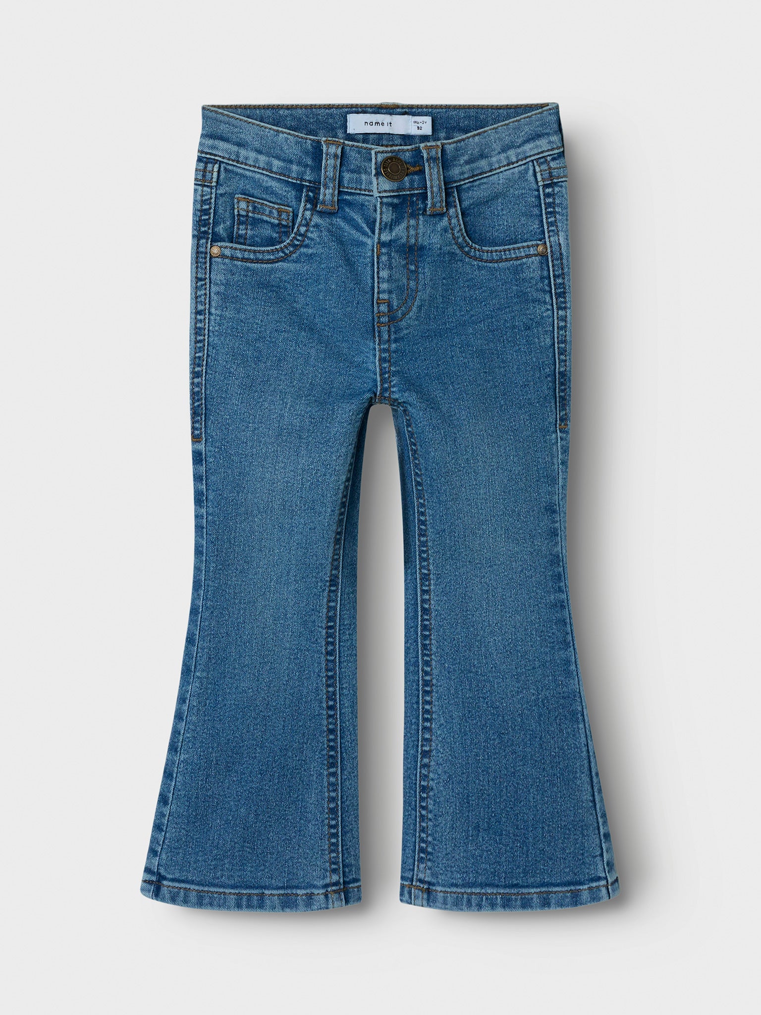 Παιδικό παντελόνι τζιν medium blue NMFPOLLY BOOTCUT JEANS 8808-DT 13244343 | 13244343