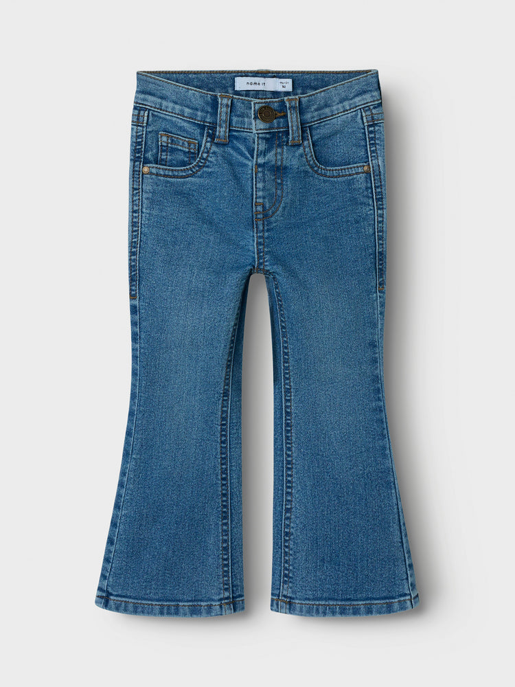 Παιδικό παντελόνι τζιν medium blue NMFPOLLY BOOTCUT JEANS 8808-DT 13244343 | 13244343