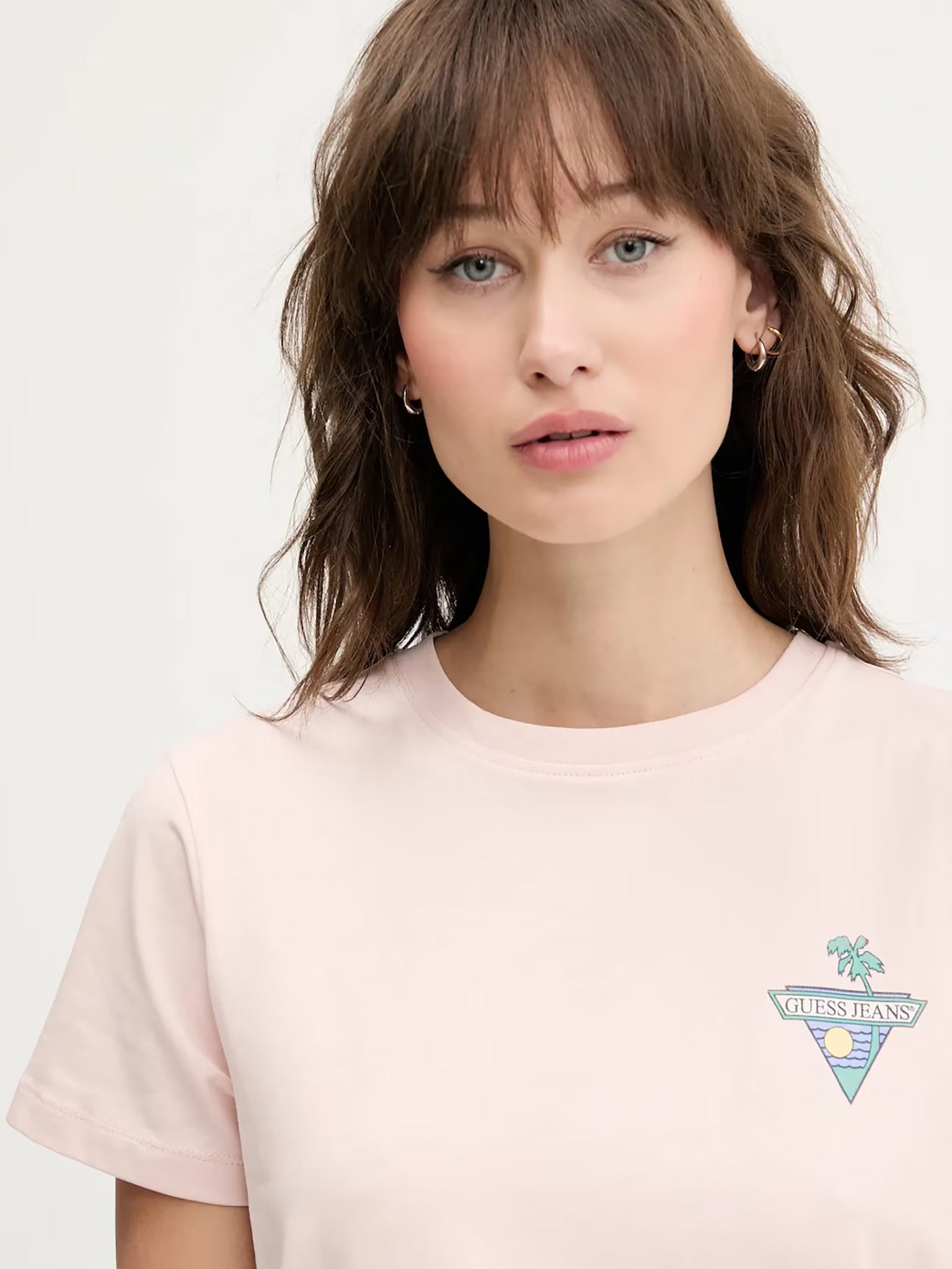Γυναικείο t-shirt regural triangl - mid organic stretch jersey W5GI25J1314G6R4 | W5GI25J1314G6R4
