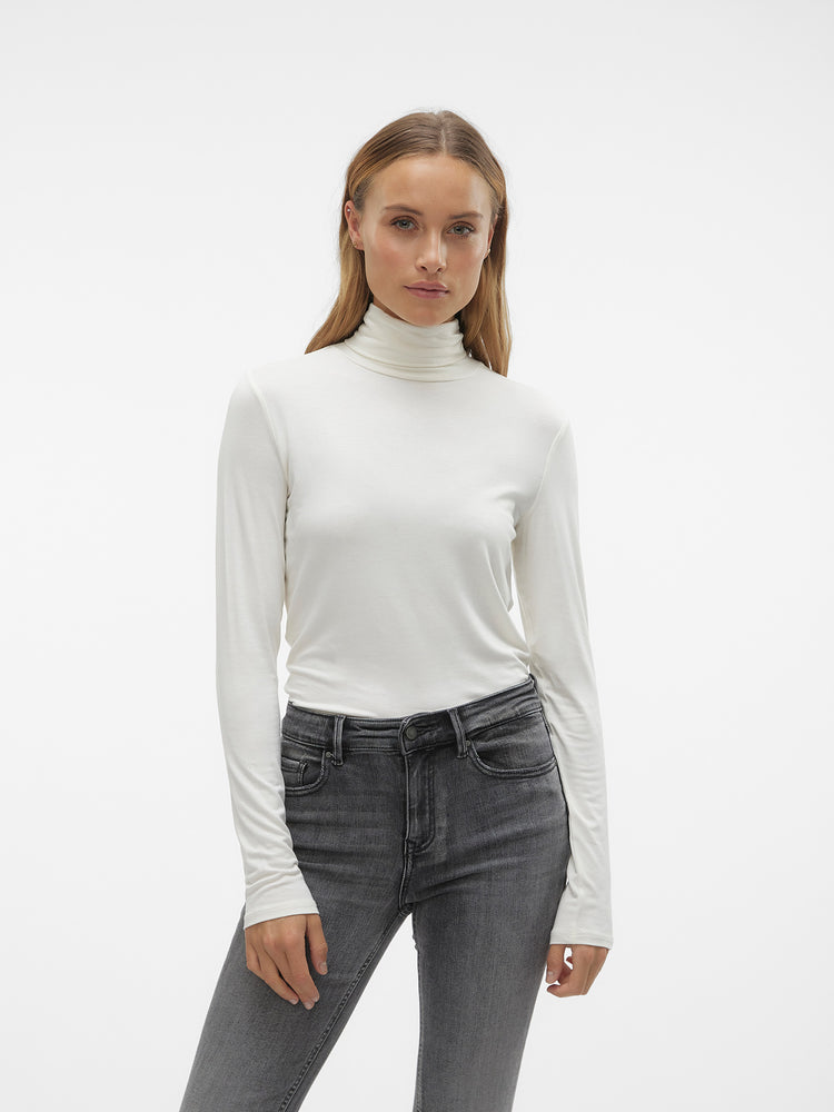 Γυναικεία μπλούζα VMALBERTE LS ROLLNECK TOP JRS NOOS 10293803 | 10293803