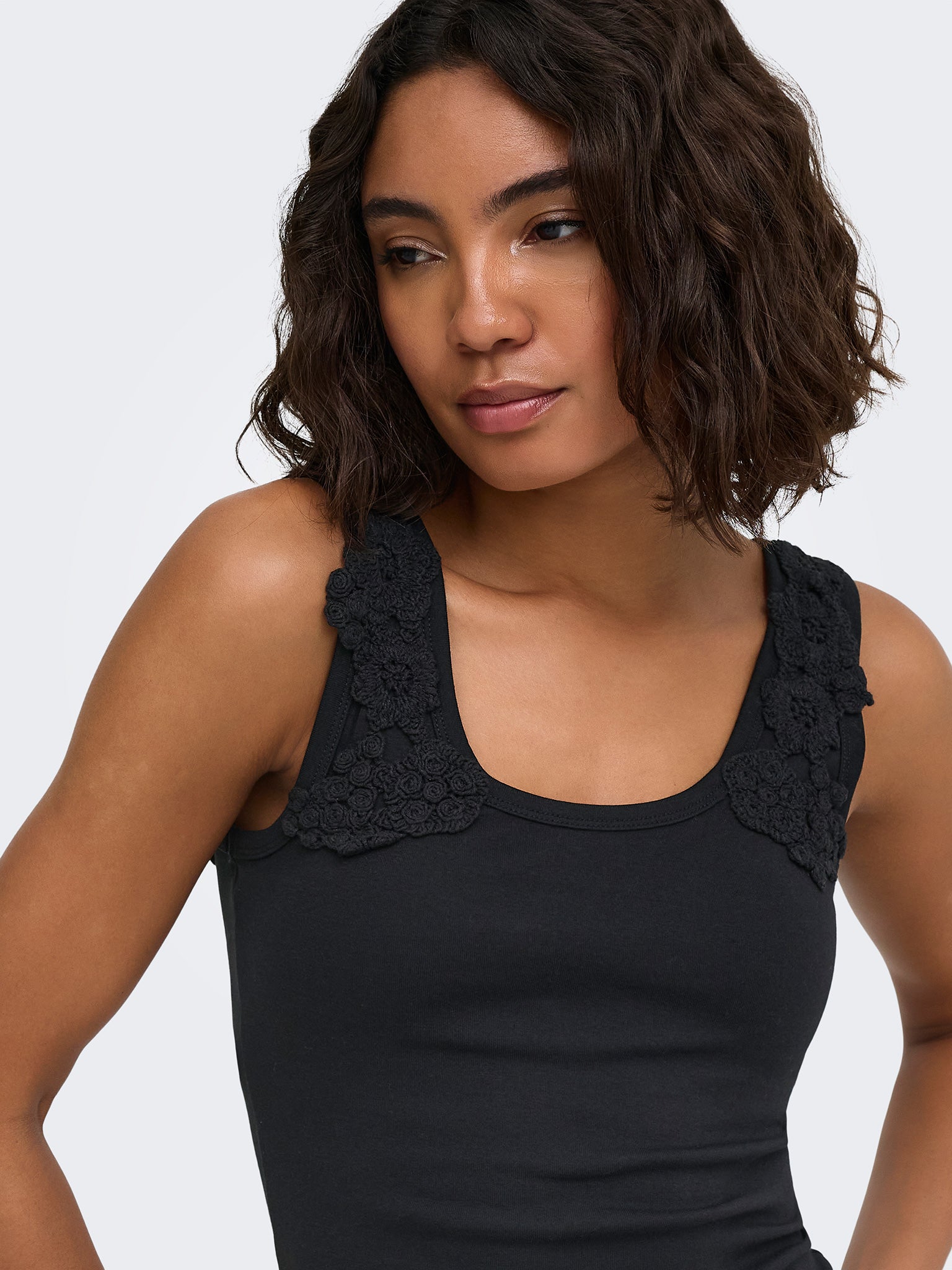 Γυναικείο top ONLZANNY S/L CROCHET TANK TOP 15382741 | 15382741