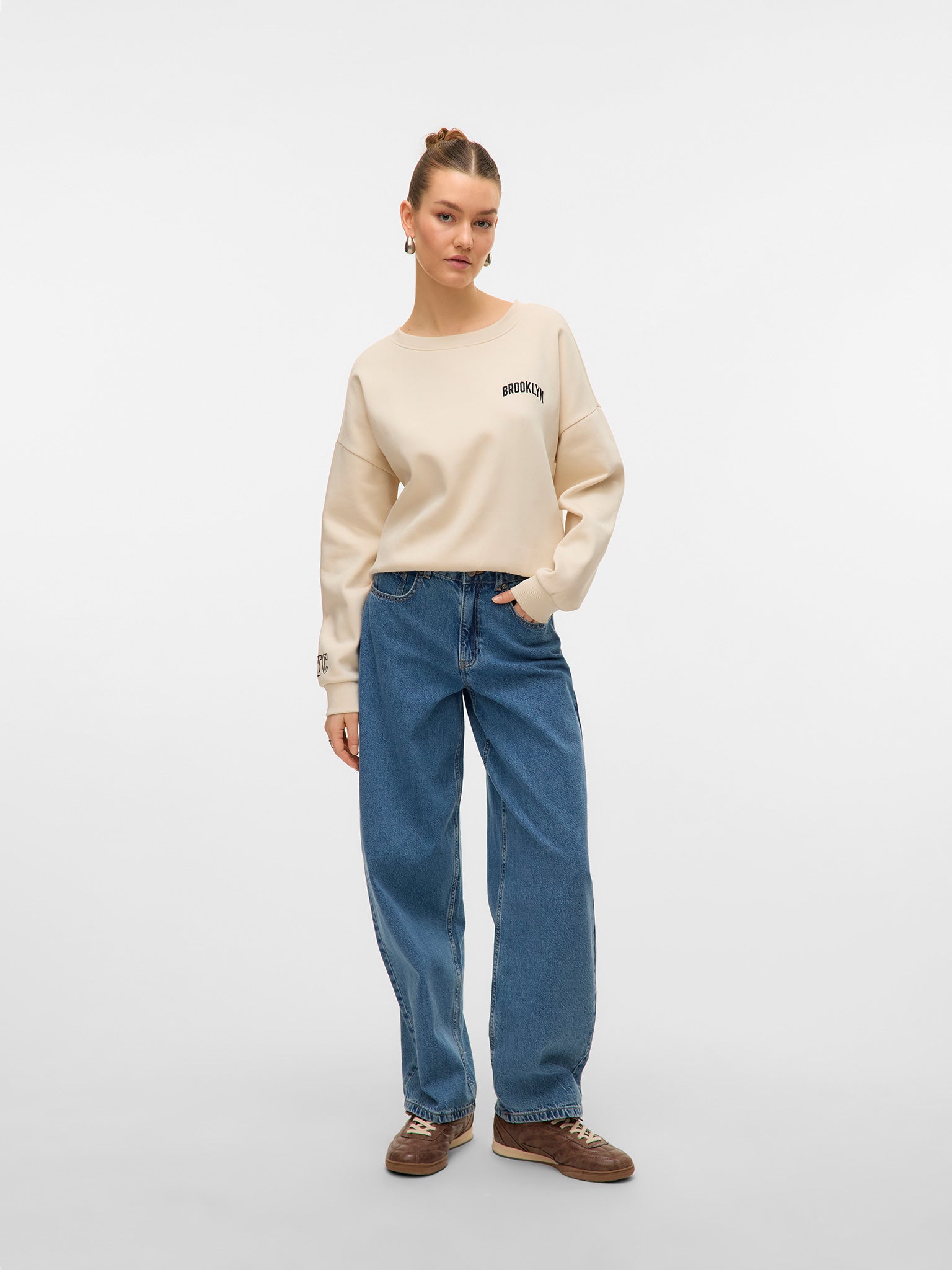 Γυναικείο παντελόνι τζιν VMESTELLE HR BARREL JEANS MIX 10332234 | 10332234