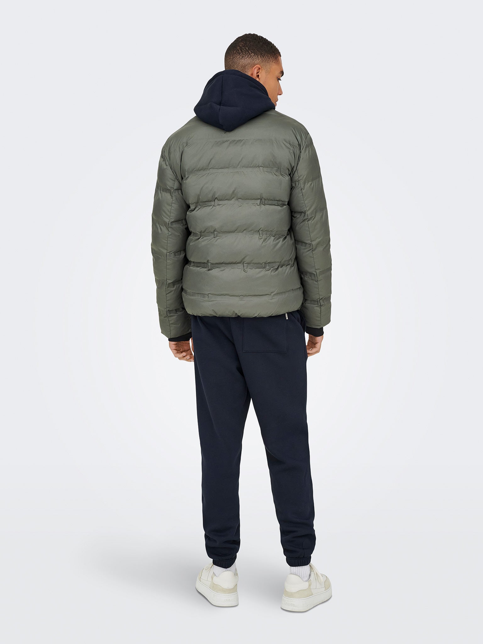 Ανδρικό μπουφάν puffer castor gray ONSUNION SEAMLESS LIFE PUFFER JACKET 22034834 | 22034834