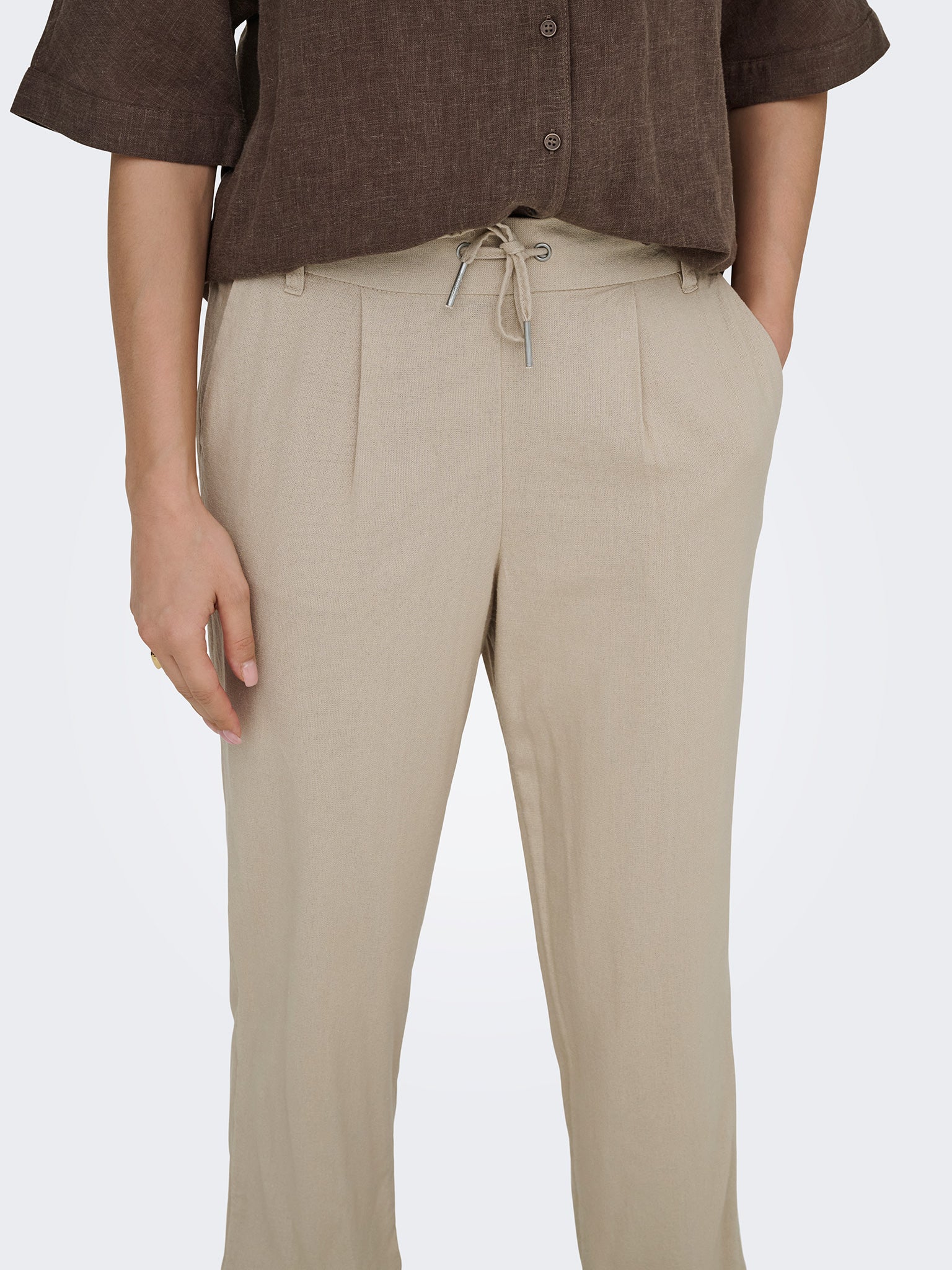 Γυναικείο παντελόνι λινό ONLGOA-POPTRASH EASY LINEN BL CC PNT 15364058 | 15364058