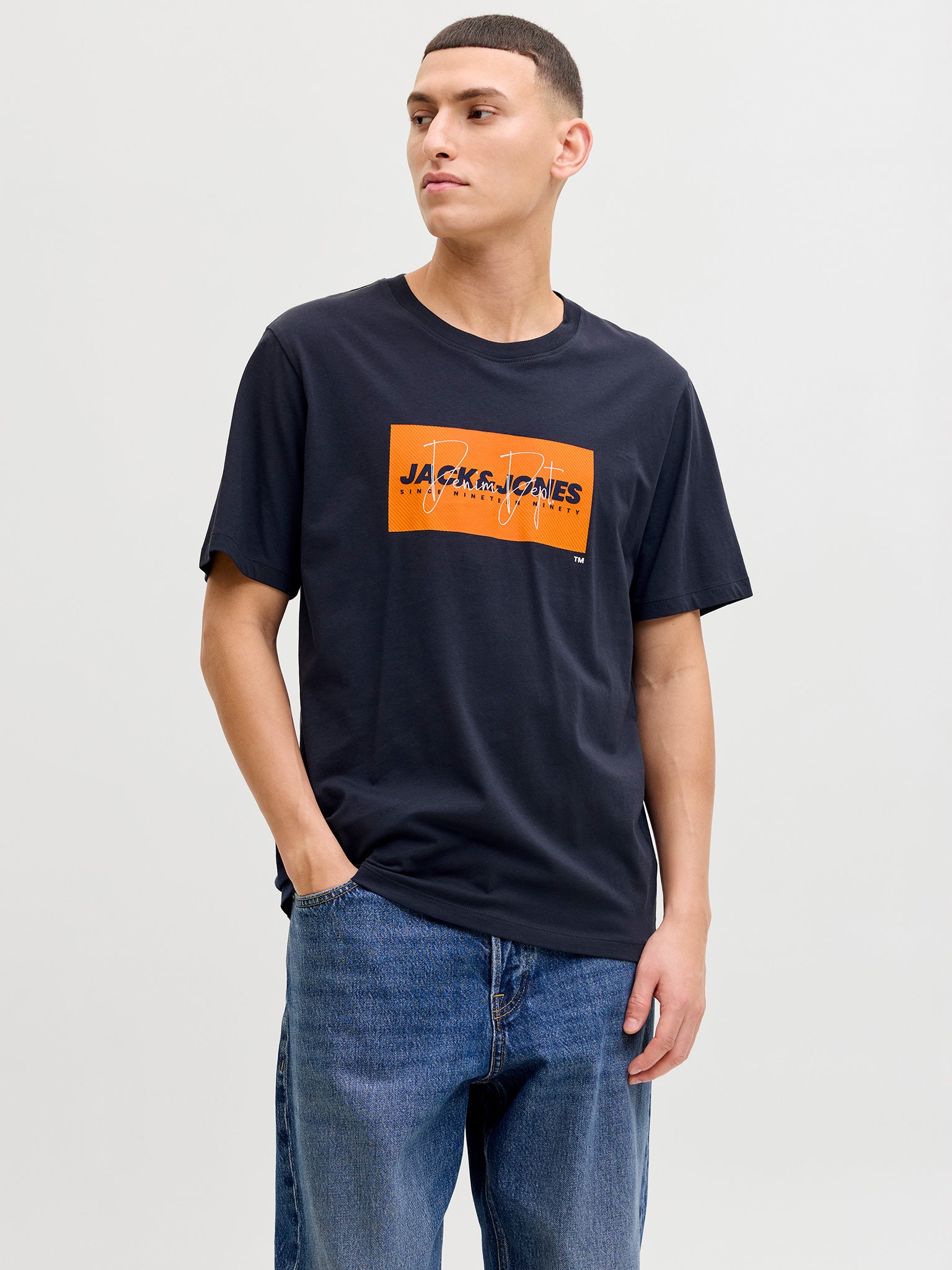 Ανδρικό t-shirt JJCOLE PRINT TEE SS CREW NECK LN 12288492 | 12288492