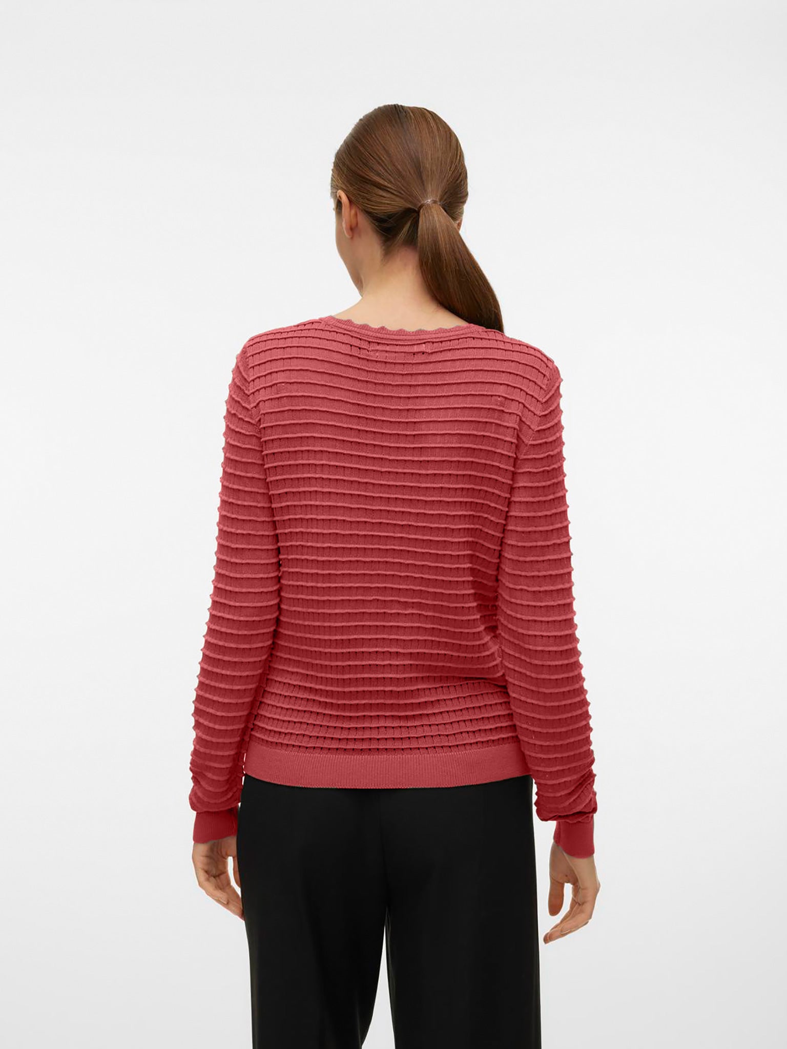 Γυναικεία μπλούζα ψιλή πλέξη VMERICA LS O-NECK PULLOVER GA BOOS 10300153 | 10300153