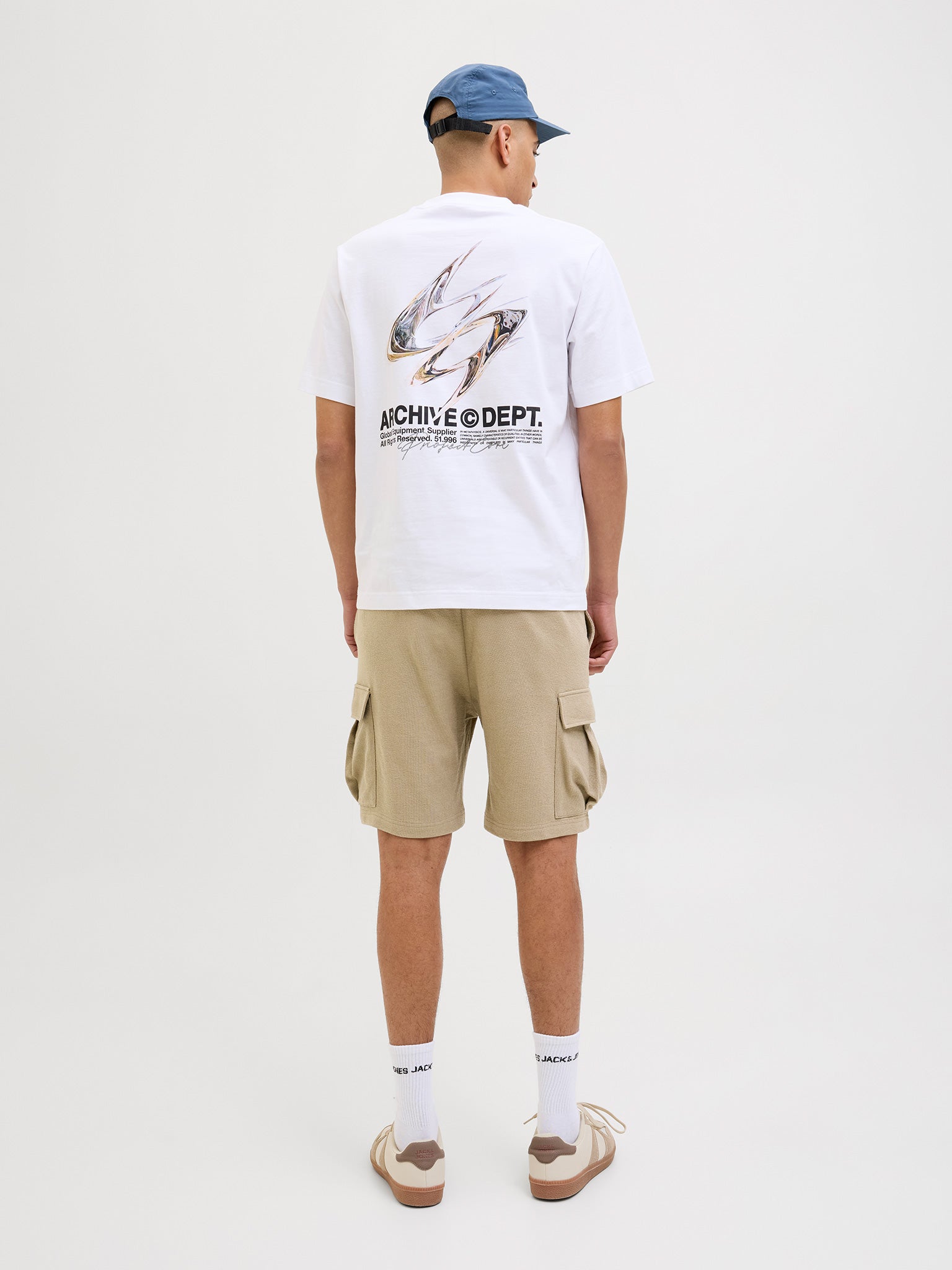 Ανδρική βερμούδα JPSTGORDON LOUI SWEAT SHORTS MID 12268777 | 12268777