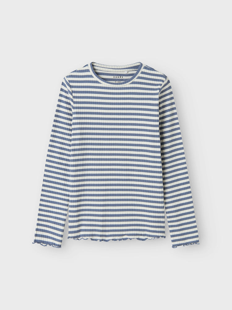 Εφηβική μπλούζα ριπ NKFVEMMA LS SLIM TOP 13225053 | 13225053