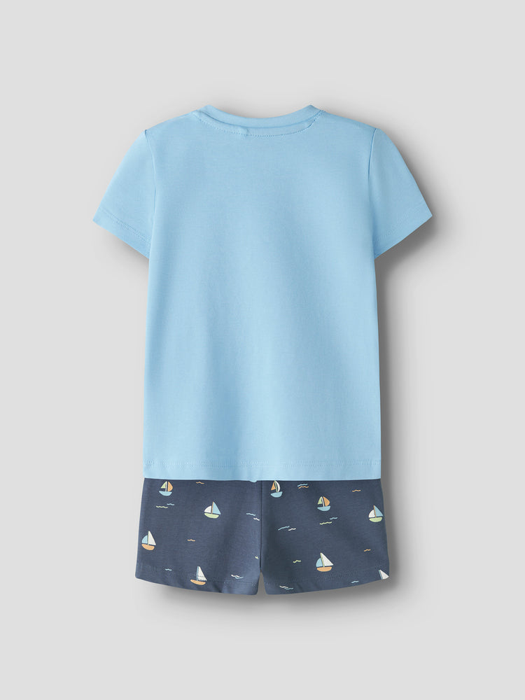 Βρεφικό σετ με βερμούδα σταμπωτή | 13258542