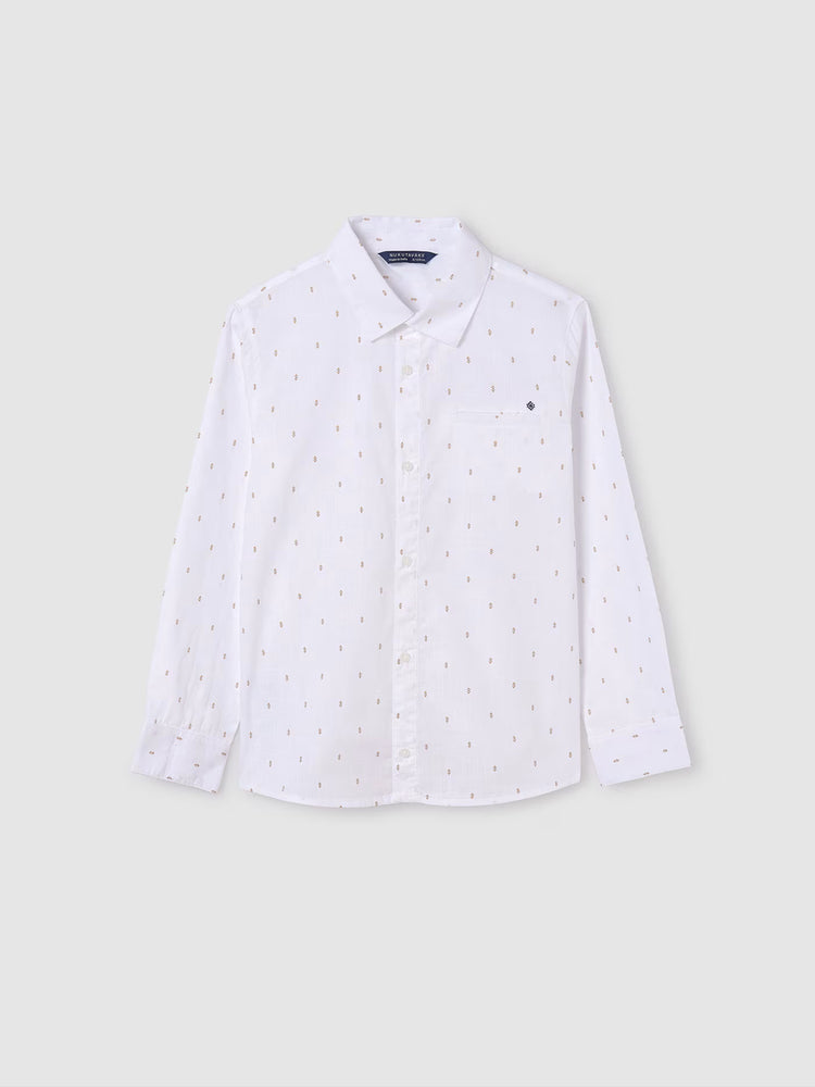 Εφηβικό πουκάμισο σταμπωτό Better Cotton 24-06123-032 | 24-06123-032