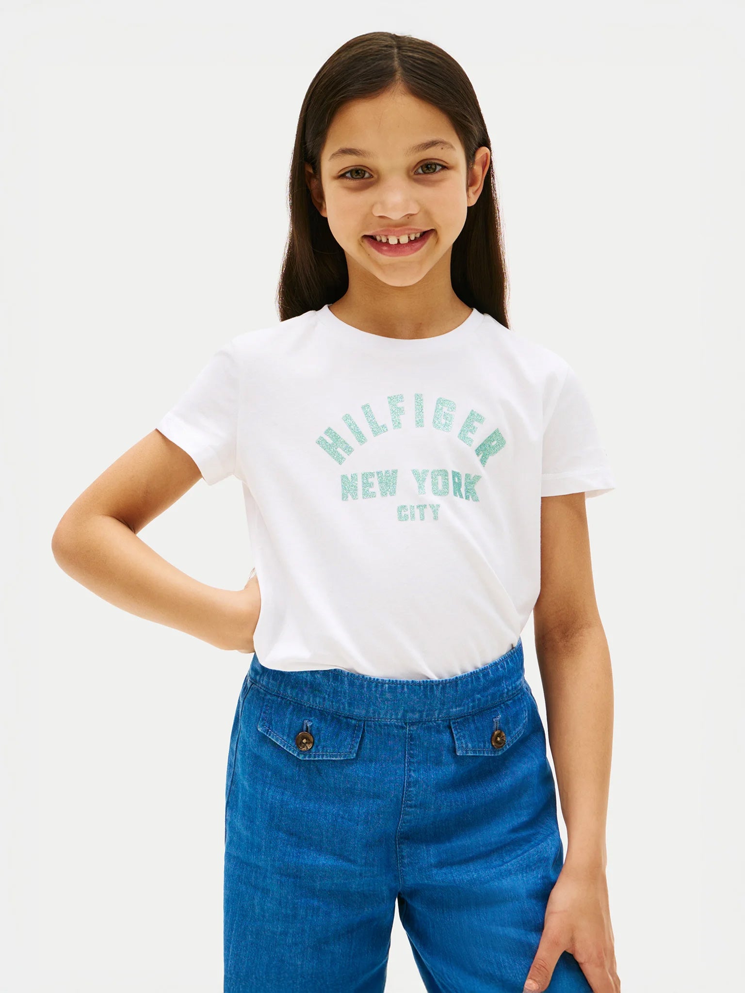 Παιδική μπλούζα μακό HILFIGER GRAPHIC T-SHIRT KG0KG08813YBR | KG0KG08813YBR
