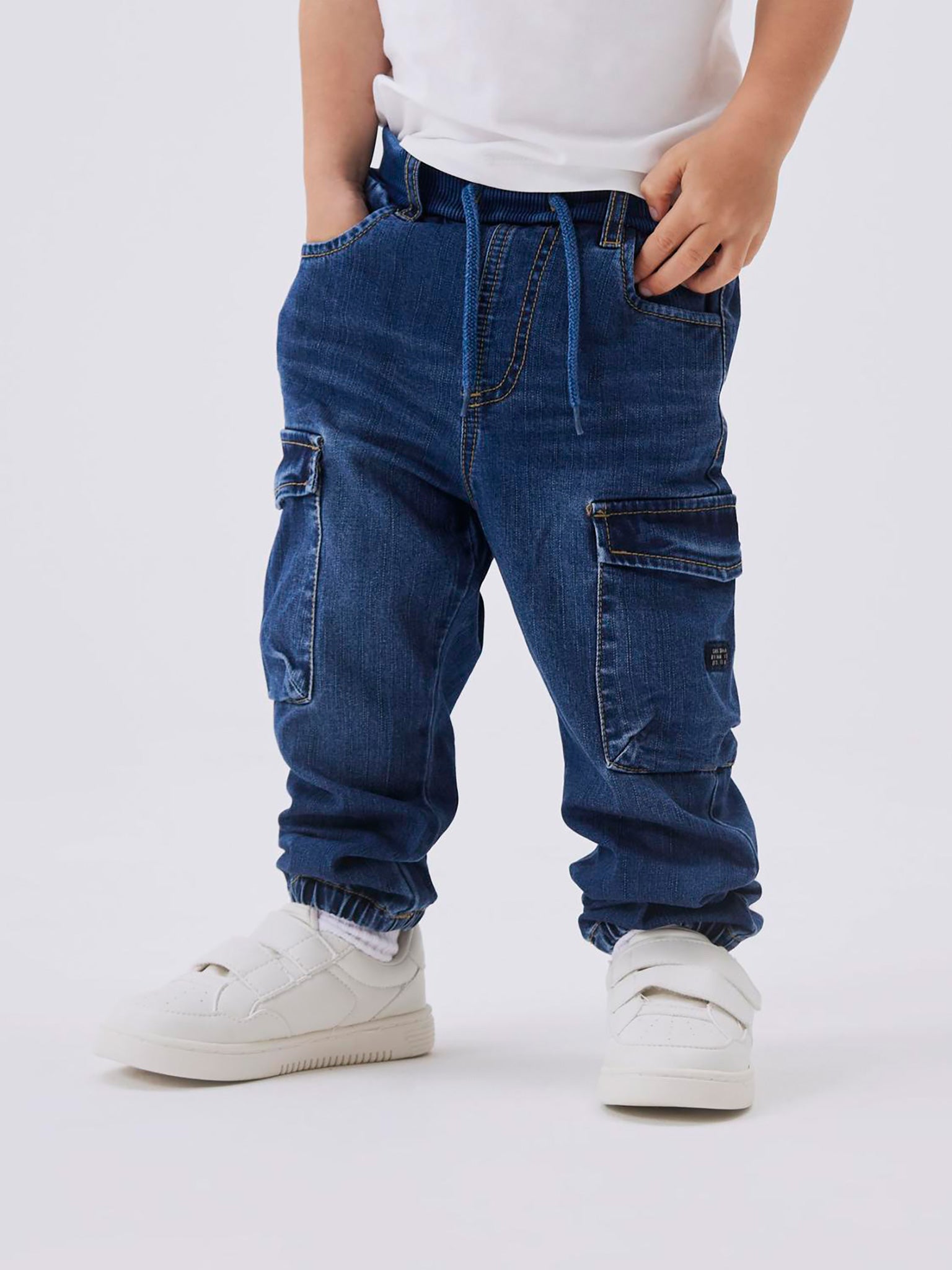 Παιδικό παντελόνι τζιν dark blue NMMBEN BAGGY R CARGO JEANS 9770-YT NOOS 13224943 | 13224943