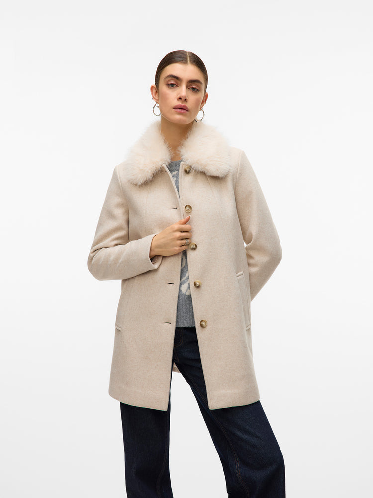 Γυναικείο παλτό μελανζέ VMAUTUMN COZY JACKET 10331559 | 10331559