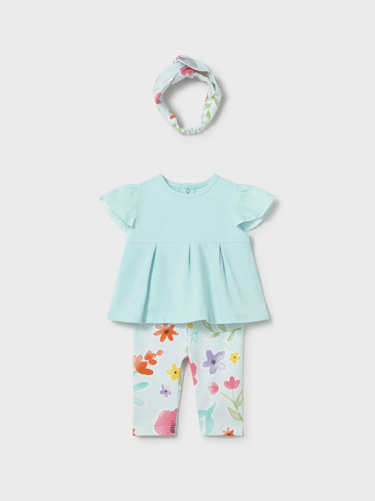 Βρεφικό σετ με κολάν και κορδέλα | 26-01735-057