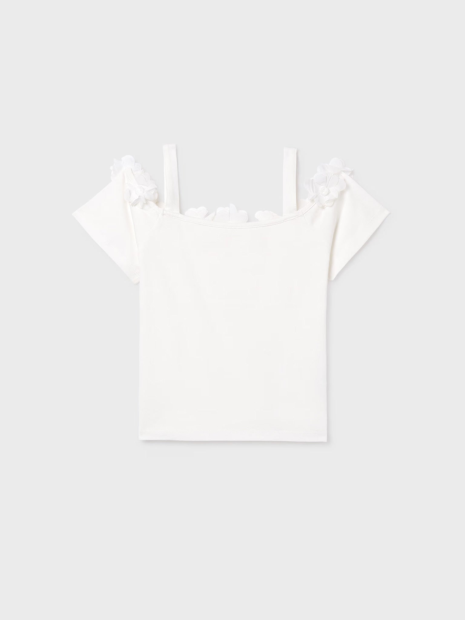 Εφηβική μπλούζα λουλούδια 3D | 26-06003-095