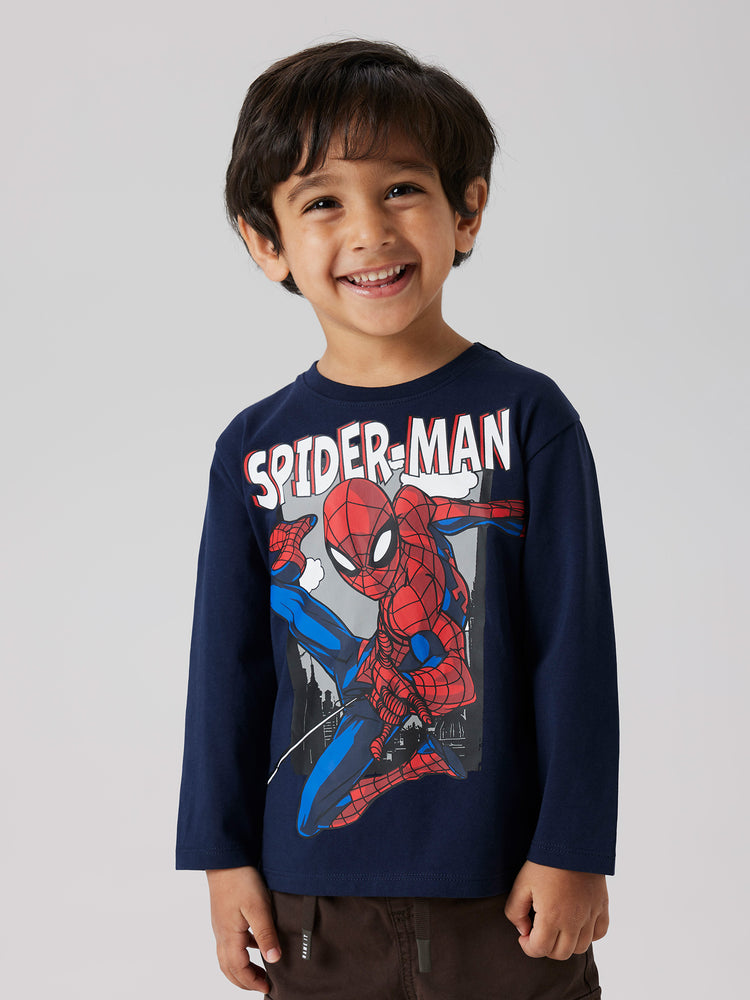 Παιδική μπλούζα μακό NMMJUICE SPIDER NREG LS TOP NOOS MAR 13244968 | 13244968