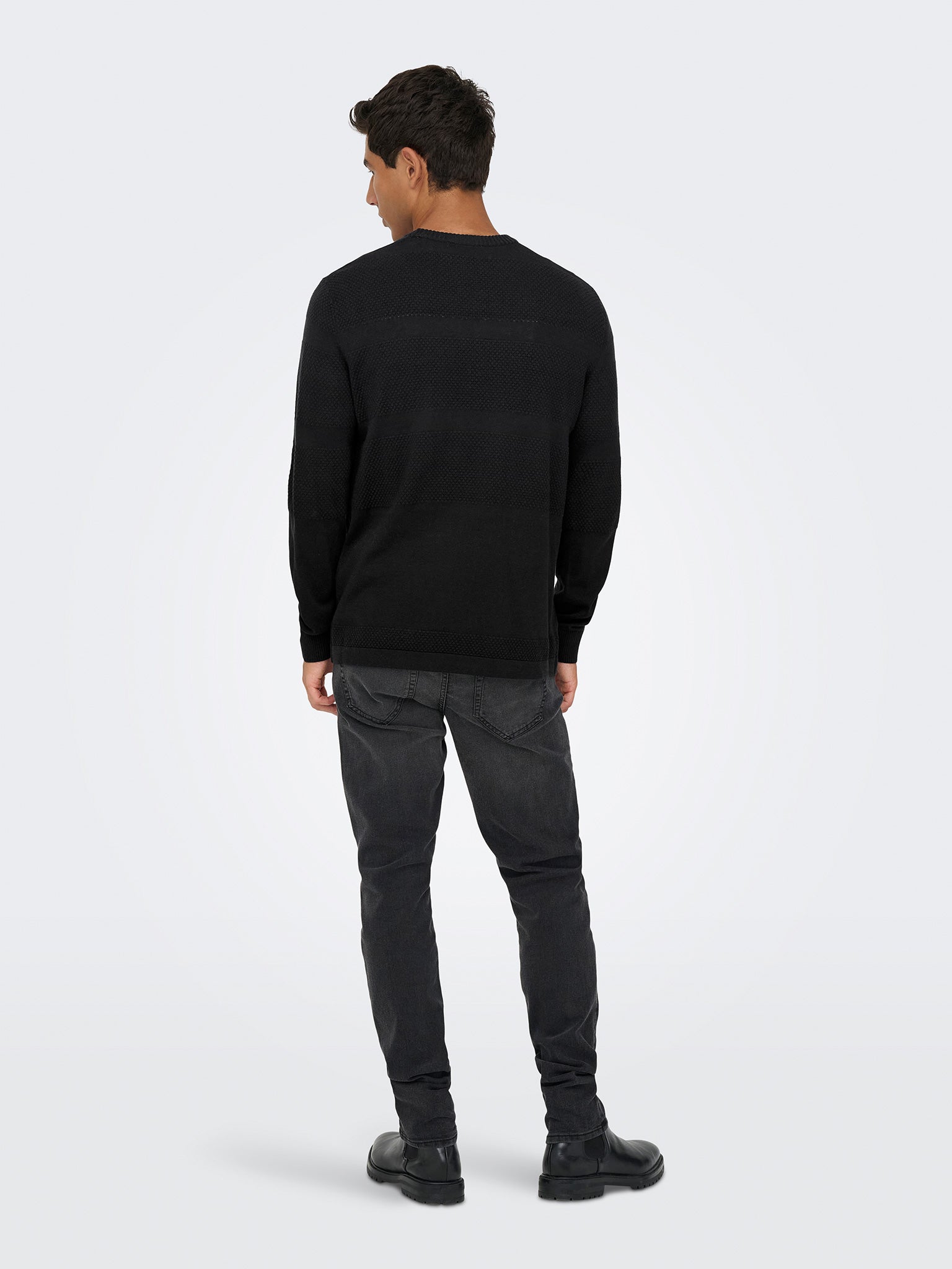 Ανδρική μπλούζα πλεκτή ONSMALIK REG 12 PINAPLE CREW KNIT NOOS 22033298 | 22033298