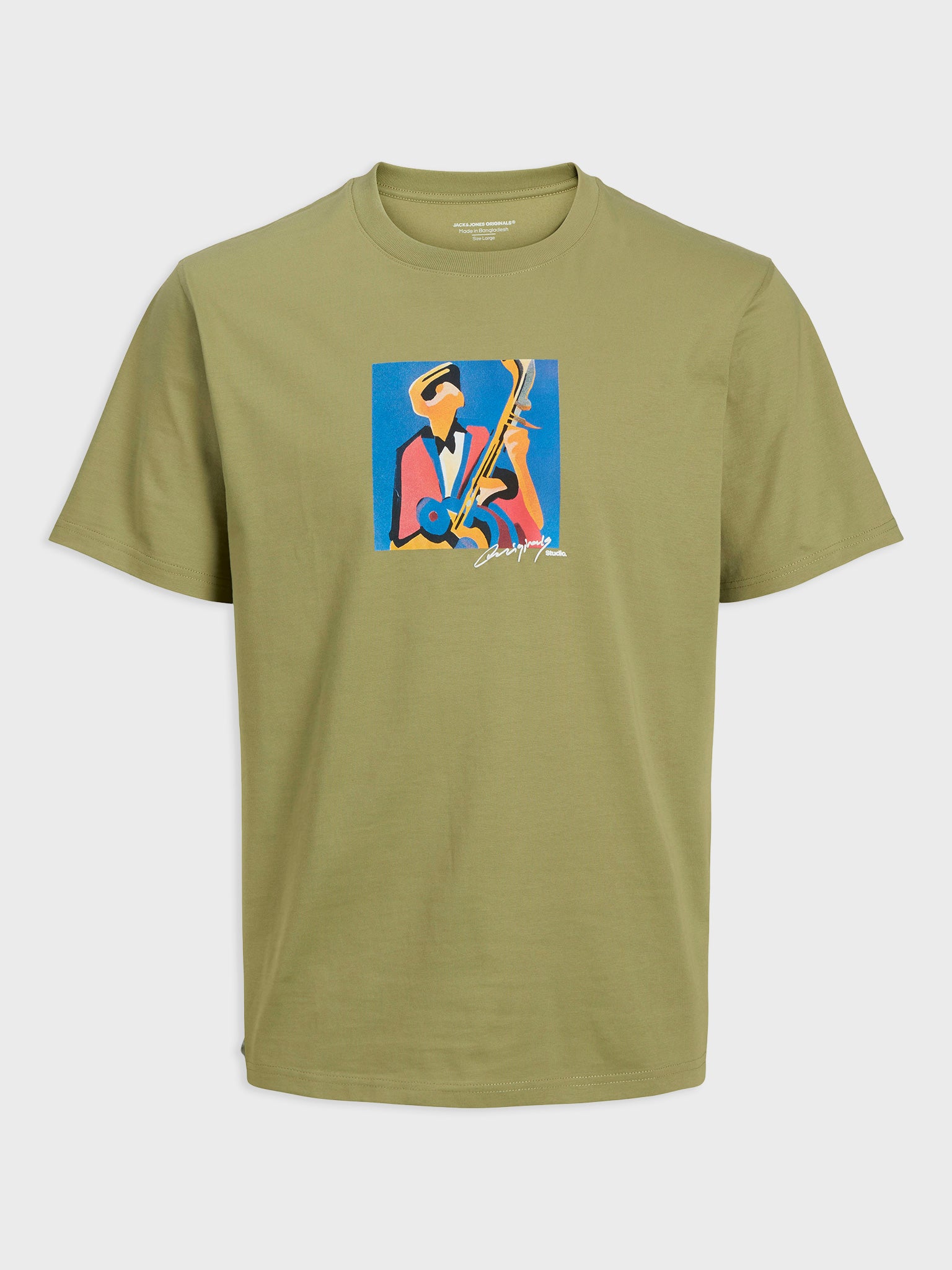 Ανδρικό t-shirt JORMANCHESTER CUBISM FRONT TEE SS CN 12273378 | 12273378
