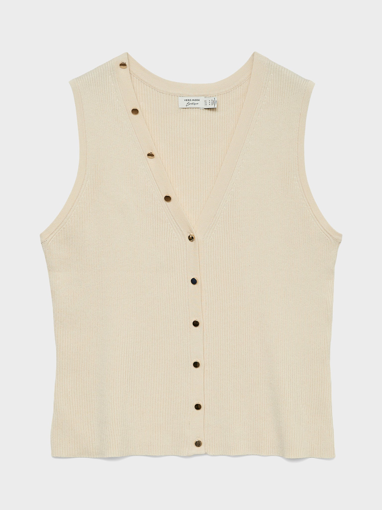 Γυναικείο γιλέκο πλεκτό VMDORY SL V-NECK BUTTON VEST 10342994 | 10342994