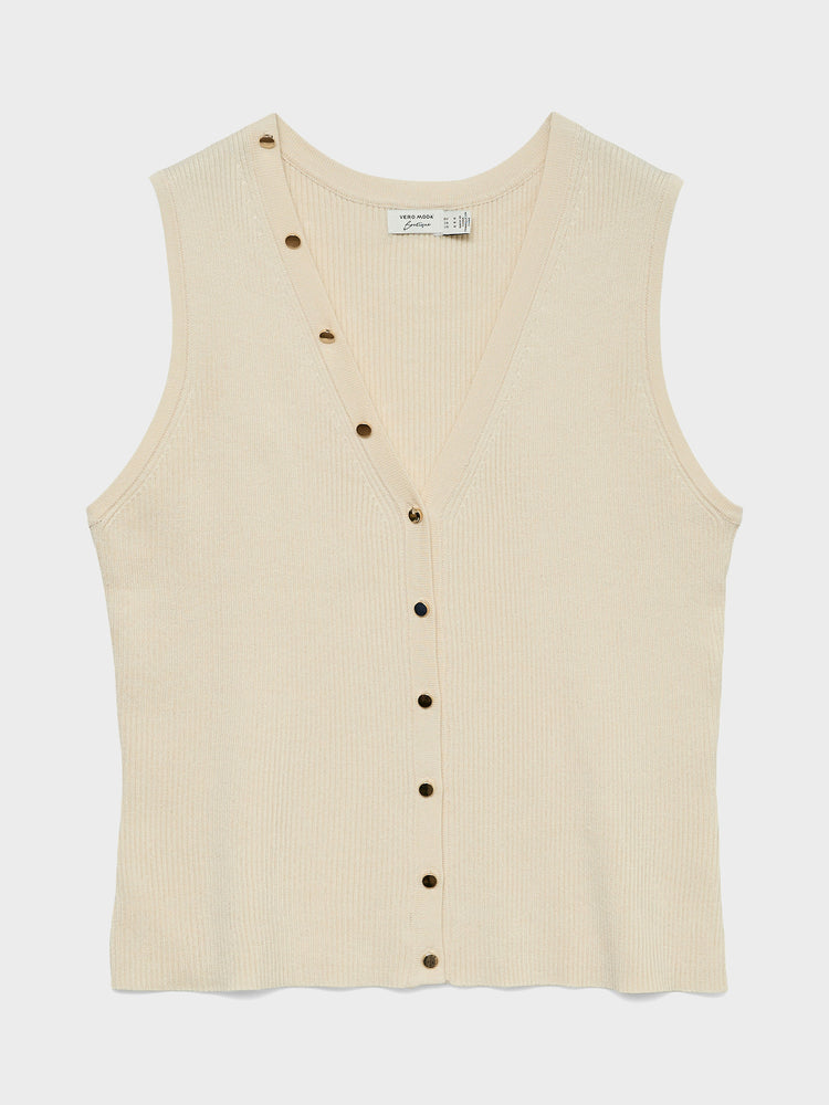 Γυναικείο γιλέκο πλεκτό VMDORY SL V-NECK BUTTON VEST 10342994 | 10342994