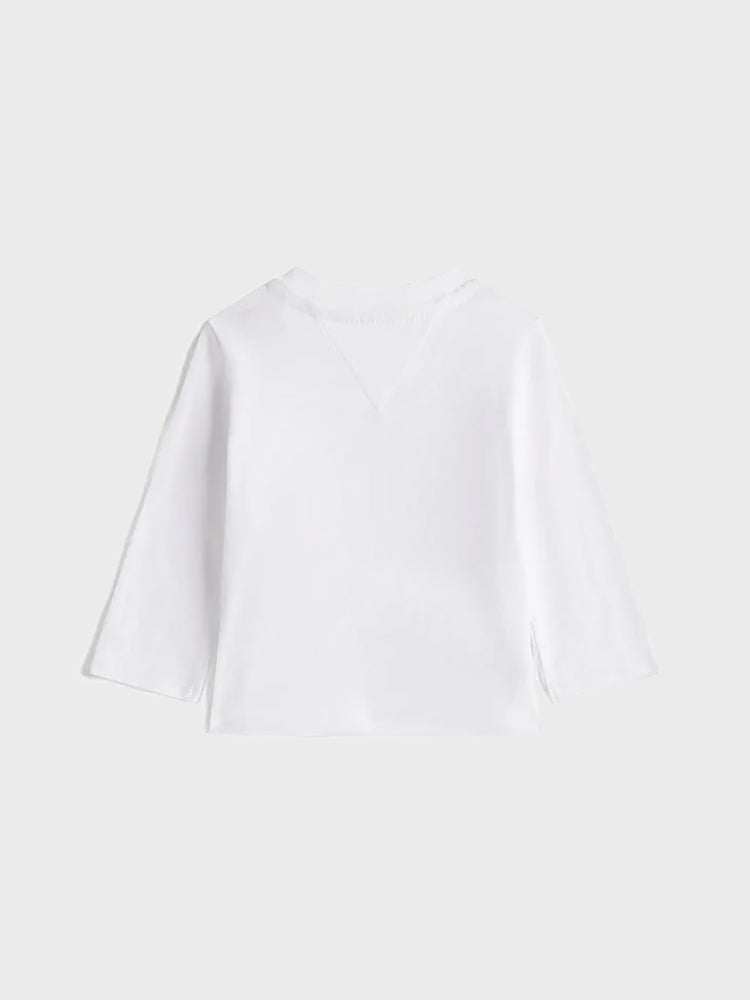 Βρεφική μπλούζα μακό SMALL FLAG TEE L/S KN0KN02128YBR | KN0KN02128YBR