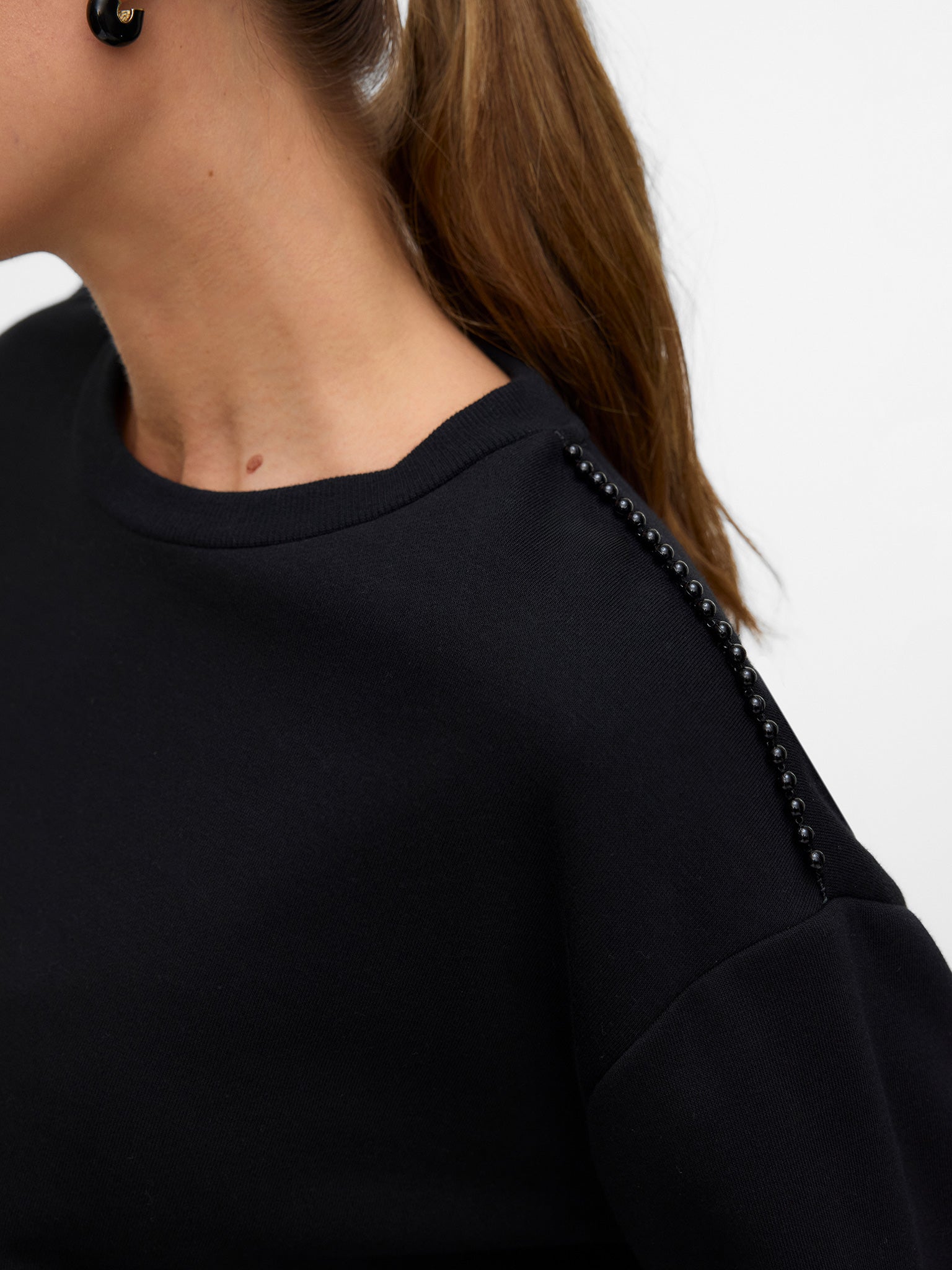 Γυναικεία μπλούζα φούτερ VMDAISY PEARL O-NECK SWEAT JRS 10338101 | 10338101