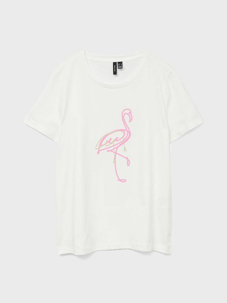 Γυναικείο t-shirt flamingo VMSINANE FRANCIS SS TOP BOX JRS 10327139 | 10327139