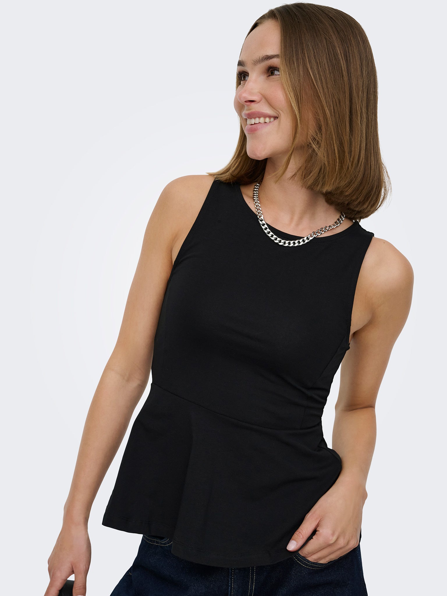 Γυναικείο top ONLKISS S/L PEPLUM TOP JRS 15371788 | 15371788