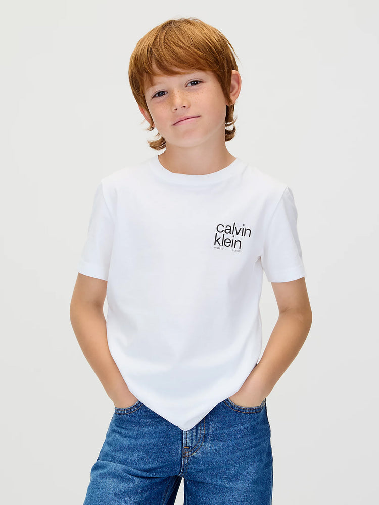 Παιδική μπλούζα REG. CK SMALL GRAPHIC SS T-SHIRT IB0IB02579YAF | IB0IB02579YAF