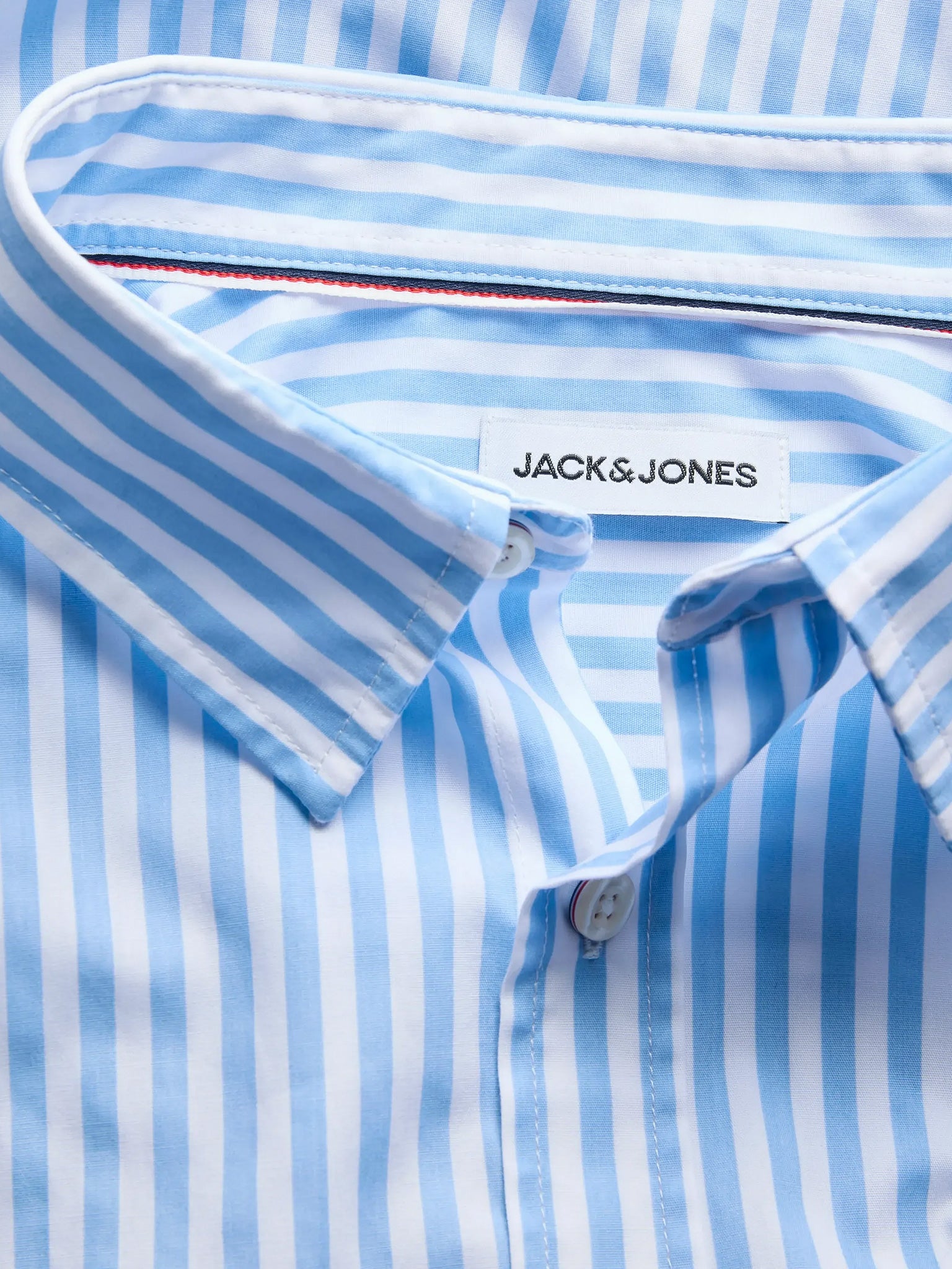 Ανδρικό πουκάμισο ριγέ JJMATHEO DETAIL PRINT SHIRT LS 12289342 | 12289342
