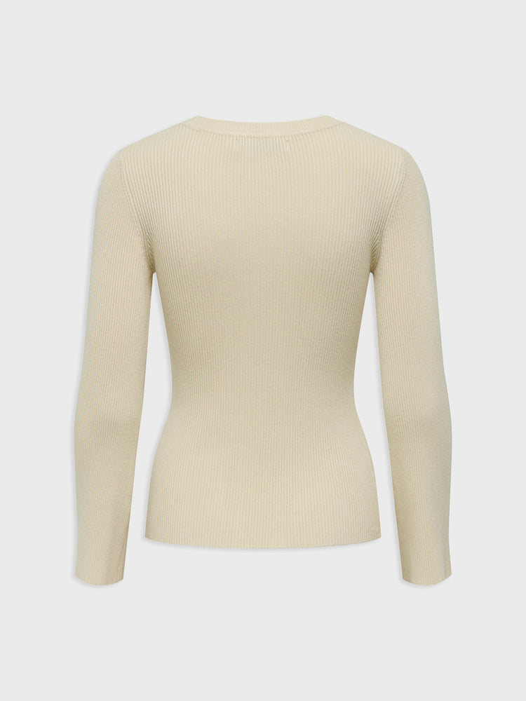 Γυναικεία μπλούζα ψιλή πλέξη ONLNATASCHA LS BLING O-NECK CC KNT 15350822 | 15350822