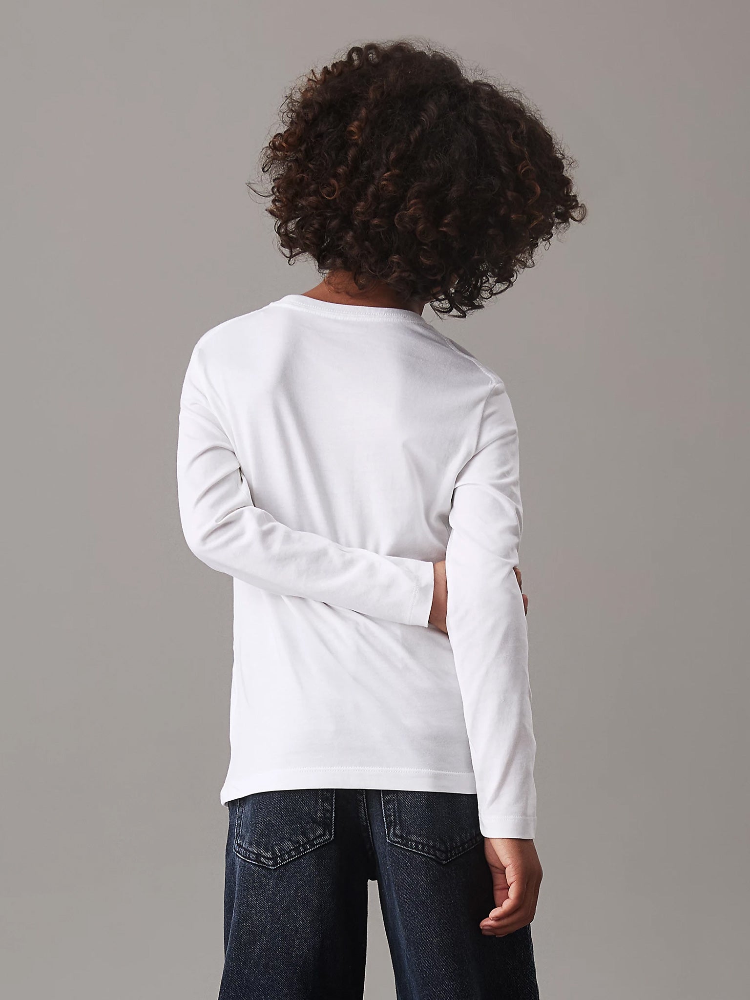 Εφηβική μπλούζα μακό CHEST MONOLOGO LS T-SHIRT IU0IU00677YAF | IU0IU00677YAF