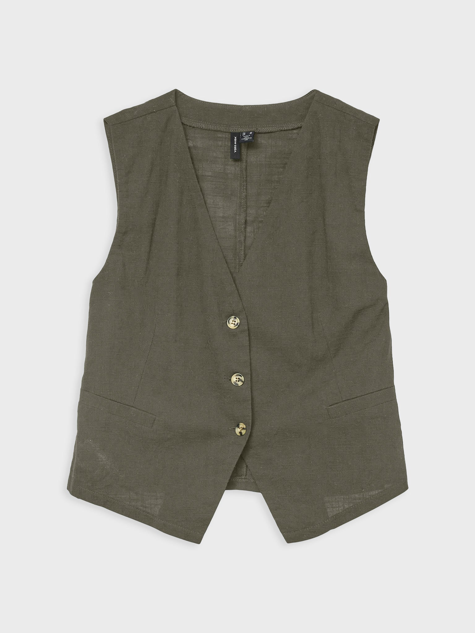Γυναικείο γιλέκο λινό VMCAIA SL VEST WVN NOOS 10333795 | 10333795