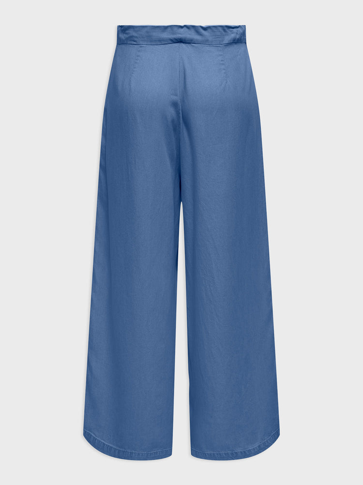 Γυναικεία ζιπ κιλότ medium blue denim ONLCHARIS LIFE LONG CULOTTE PANT 15337936 | 15337936