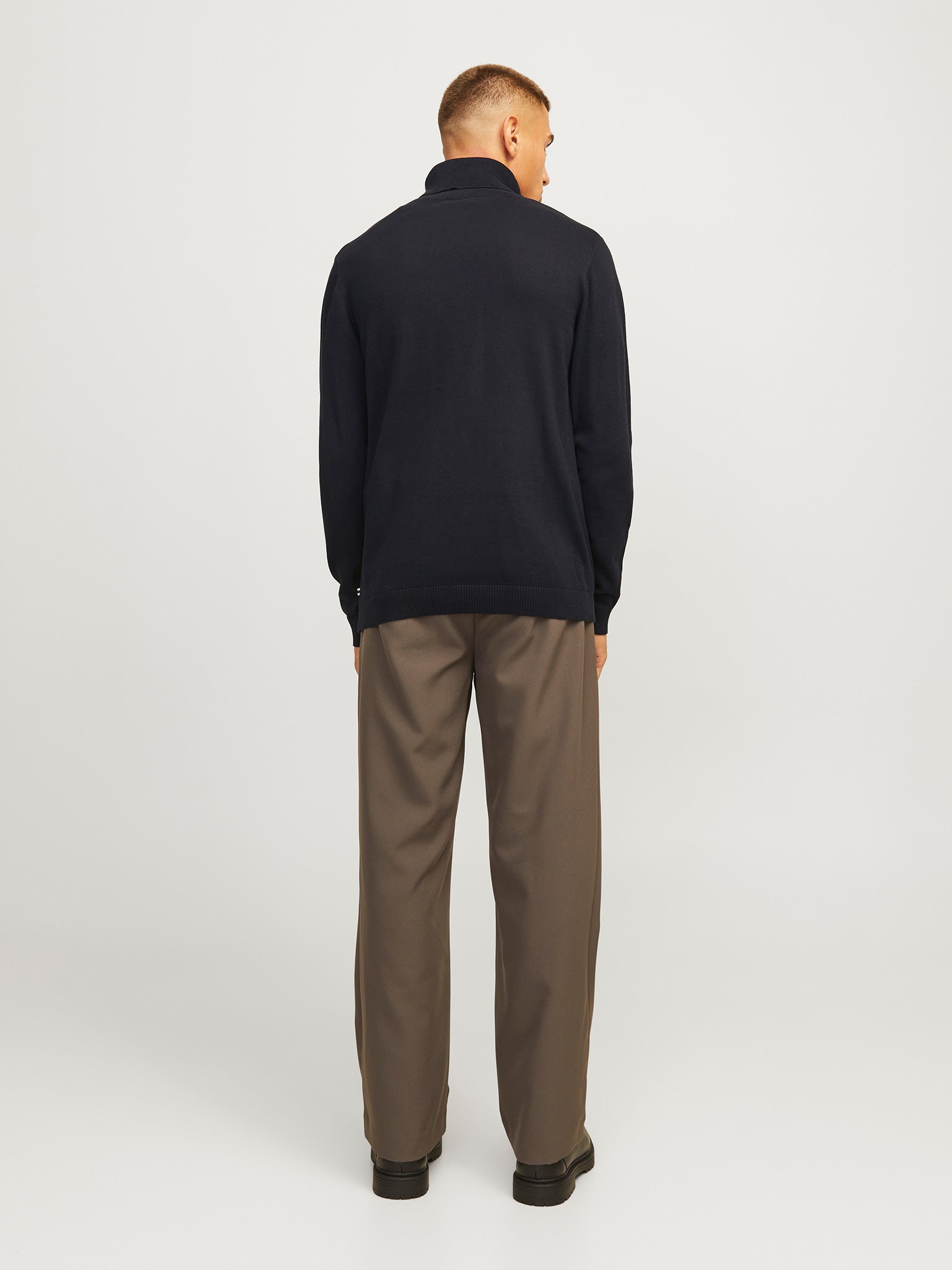 Ανδρική μπλούζα ζιβάγκο JJEBASIC KNIT ROLL NECK NOOS 12258051 | 12258051