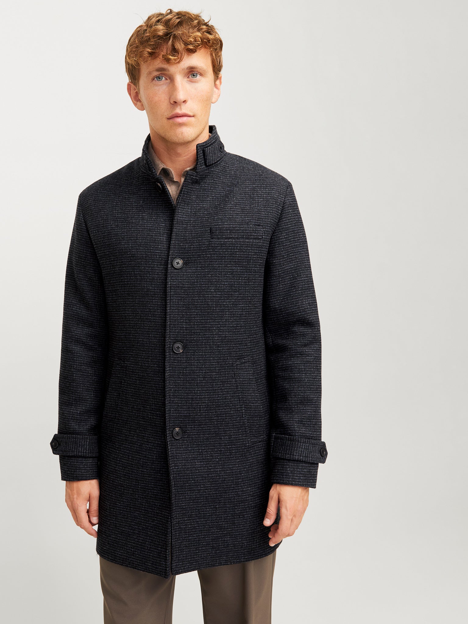 Ανδρικό παλτό JJEMELTON WOOL BLEND COAT SN 12258672 | 12258672