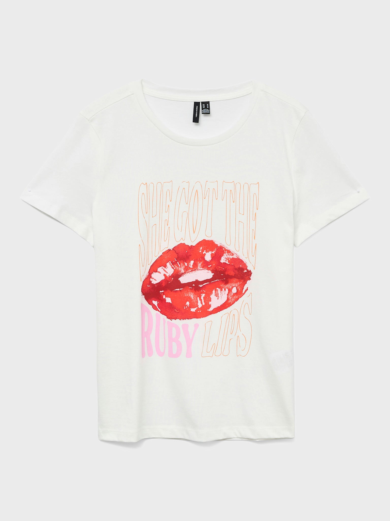 Γυναικείο t-shirt ruby lips VMSORI FRANCIS SS TOP BOX JRS 10325320 | 10325320