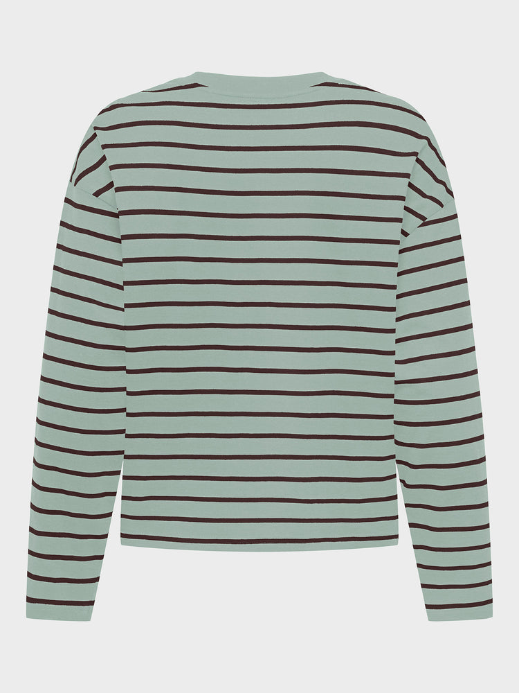 Γυναικεία μπλούζα ONLHAPPY L/S O-NECK STRIPE TEE JRS 15382466 | 15382466