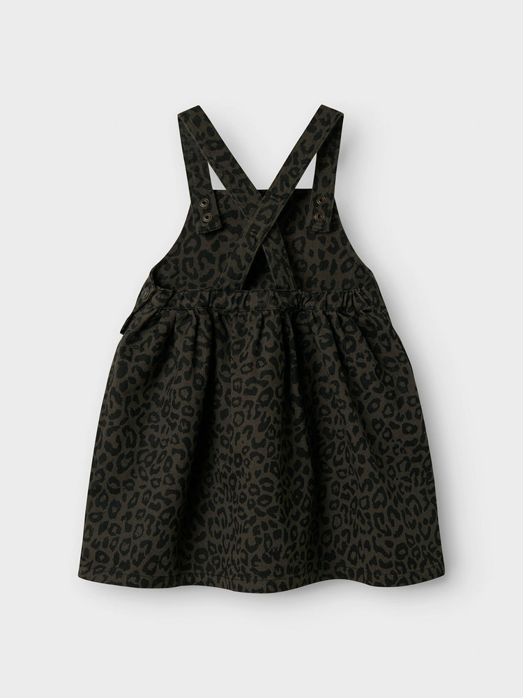 Παιδική σαλοπέτα φόρεμα animal NMFLELA LEO TWI DRESS 3270-HP 13244731 | 13244731
