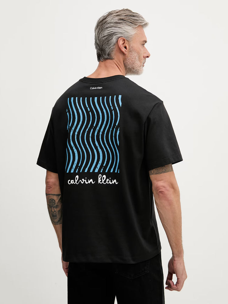 Ανδρικό t-shirt SS 16s CK TRVL LINES GRAPHIC TEE LV04RG816GUB1 | LV04RG816GUB1